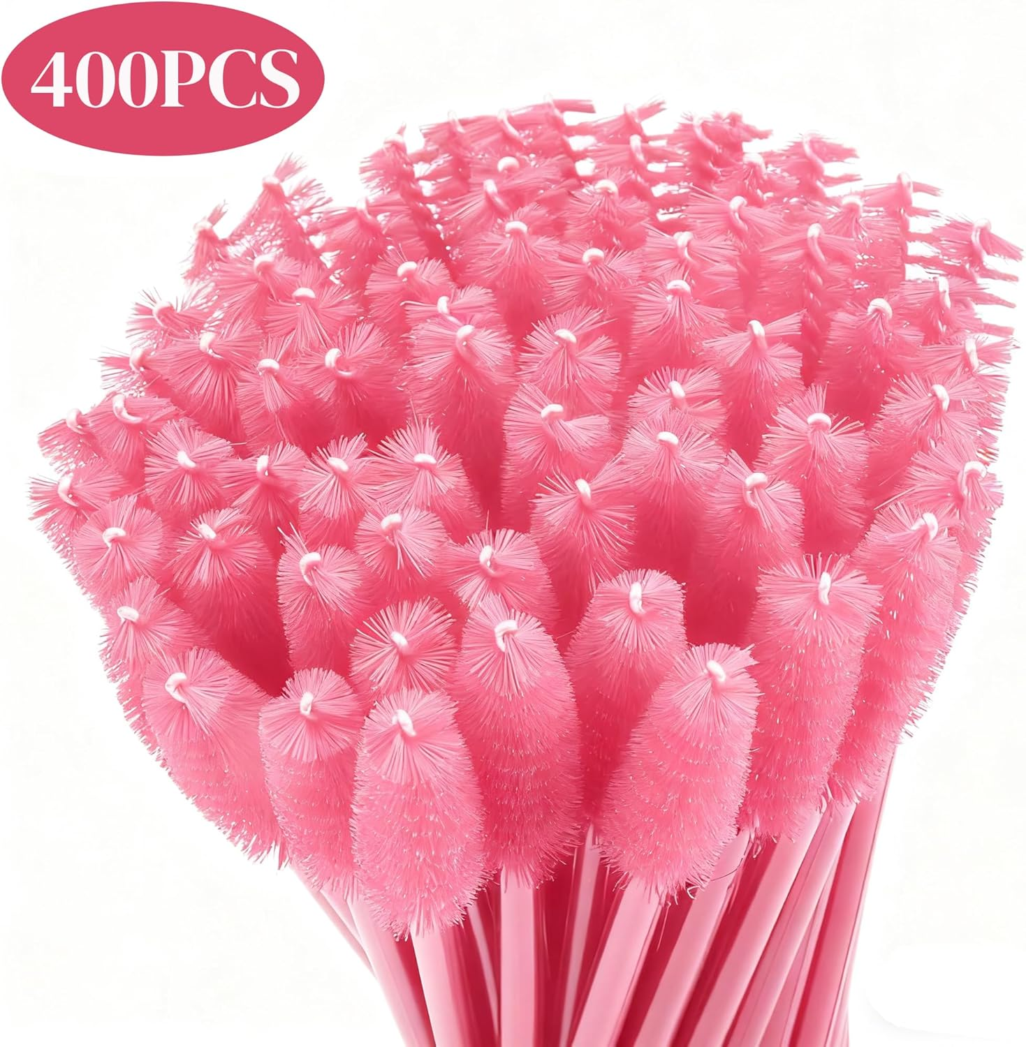 Pack of 400 Eyelash Brushes, Betterjonny Mascara Wands, Eyelash Brush, Mascara Brush for Eyelash Extension, Eyelash Brush for Beauty Salon and Home Use (Rose) image number 4