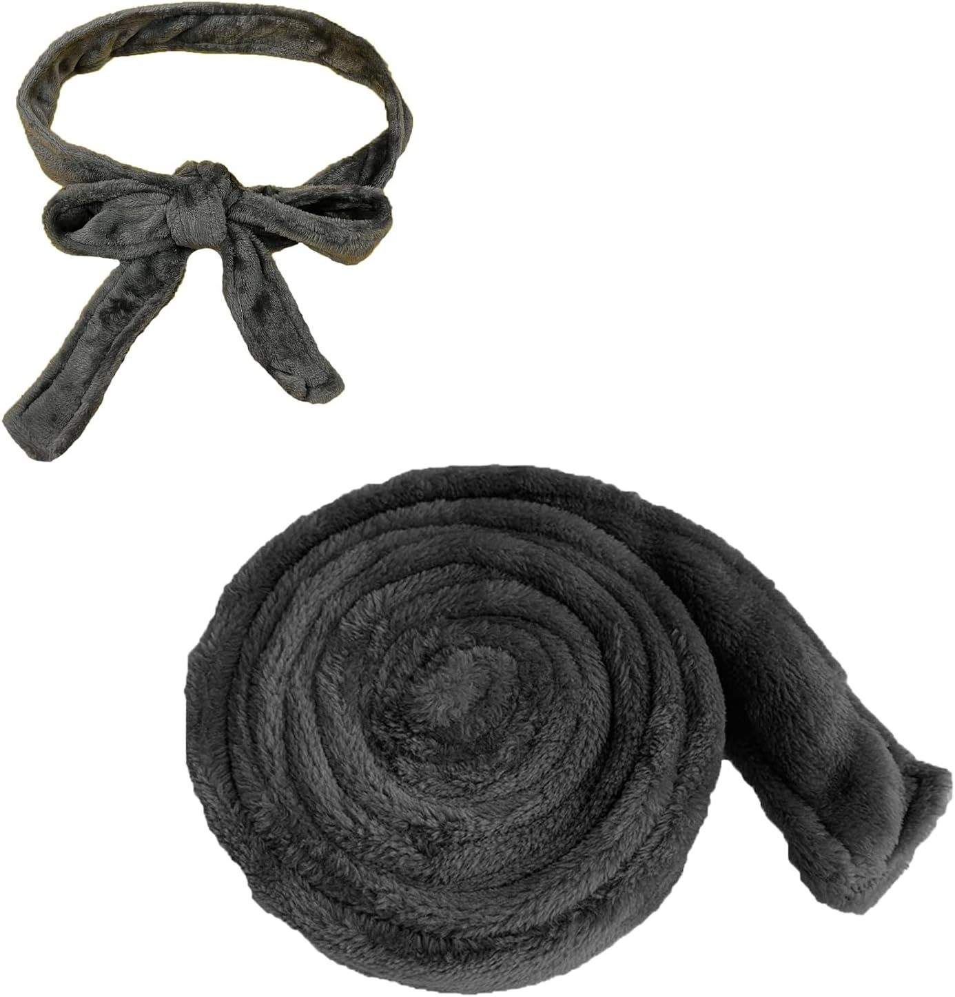 INCAUCA White Robe Belt Replacement, Thick Flannel Robe Tie, 170 Cm Long Bathrobe Belt, Unisex Soft Pajamas Replacement Fixed Belt for Women Men