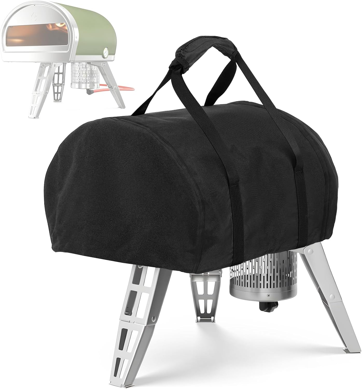 Waterproof Pizza Oven Cover for Gozney Roccbox Pizza Oven, 600D Outdoor Camping Wood Burner Storage Protective Cover Heavy Duty Waterproof Grill Oven Cover