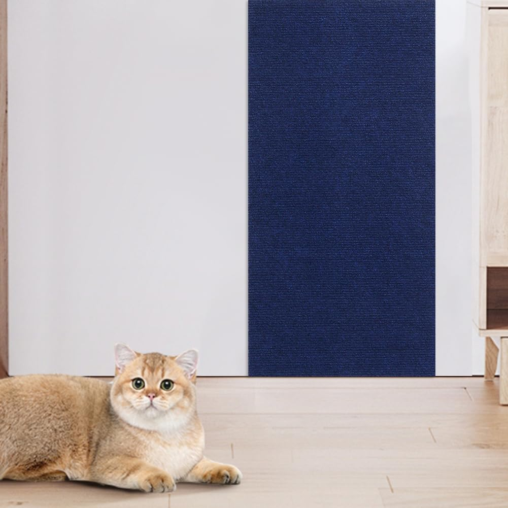 GETBSTOOP Cat Scratcher Mat Funitures Protective Mat Self-Adhesive Cats Scratch Carpet Multi-Purpose Trimmable for Furniture Sofa Wall