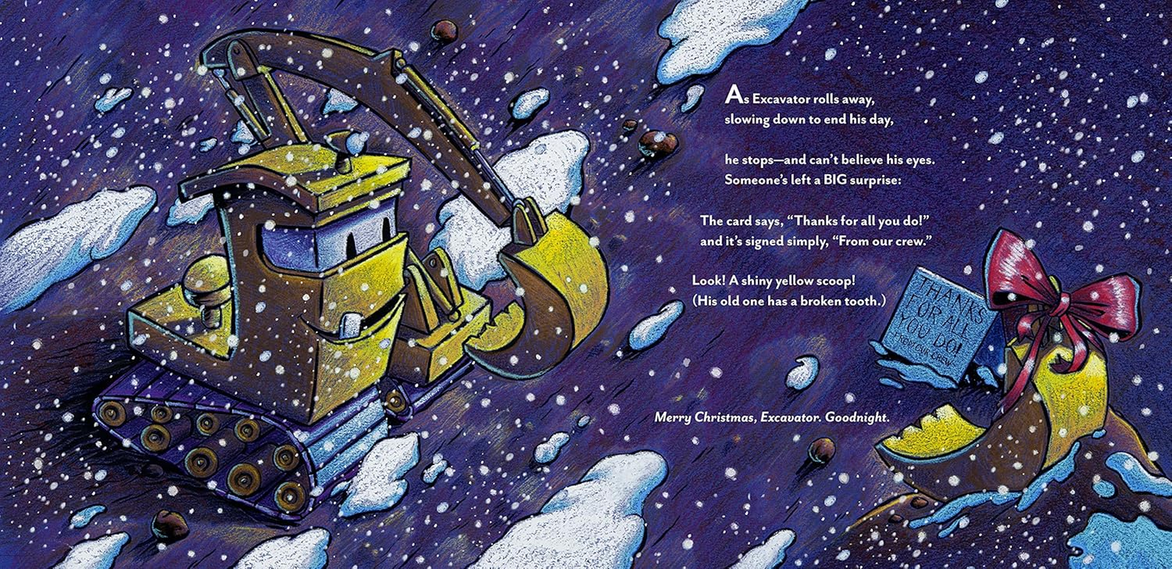 Construction Site on Christmas Night: (Christmas Book for Kids, Children'S Book, Holiday Picture Book) image number 1