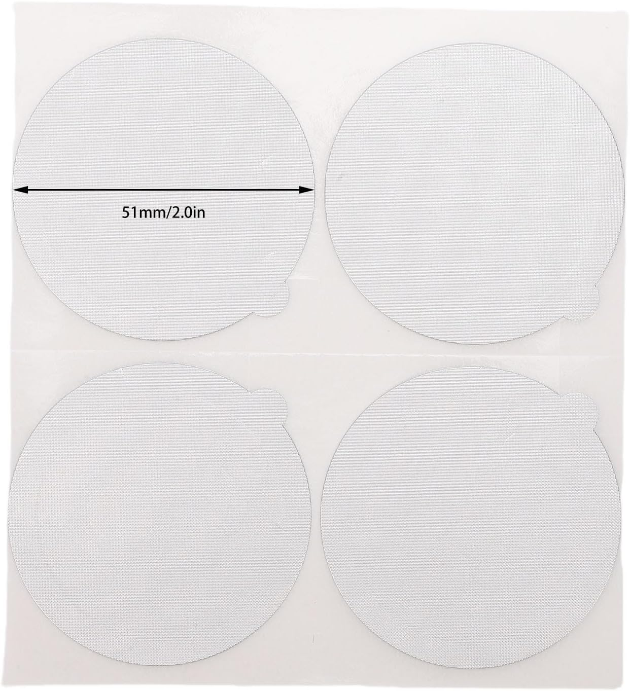 Yechiry 100 PCS Reusable Foil Seal Cover Aluminum Foil Seal Self Adhesive Film Covers Reusable Coffee Stickers for Refill Espresso Coffee Capsules Tea Cans Cake Cups Yogurt Cups (51MM)