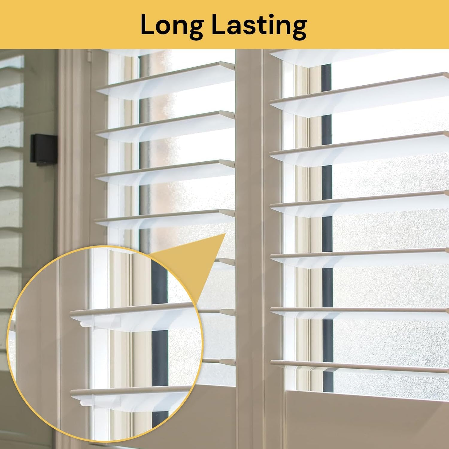 Spendeal Shutter Louver, Spring Loaded Replacement Repair for Plantation Blinds, Movable Blade Fixing Parts, Easy Install Louver Repair Clips, Blind Bolt Kit for Window Shutters (120 Pcs) image number 5