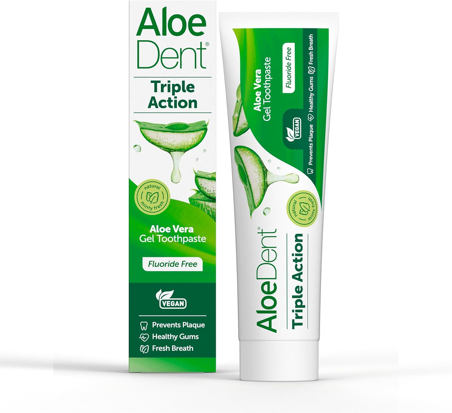 Aloedent Triple Action Fluoride Free Toothpaste 100Ml image number 5