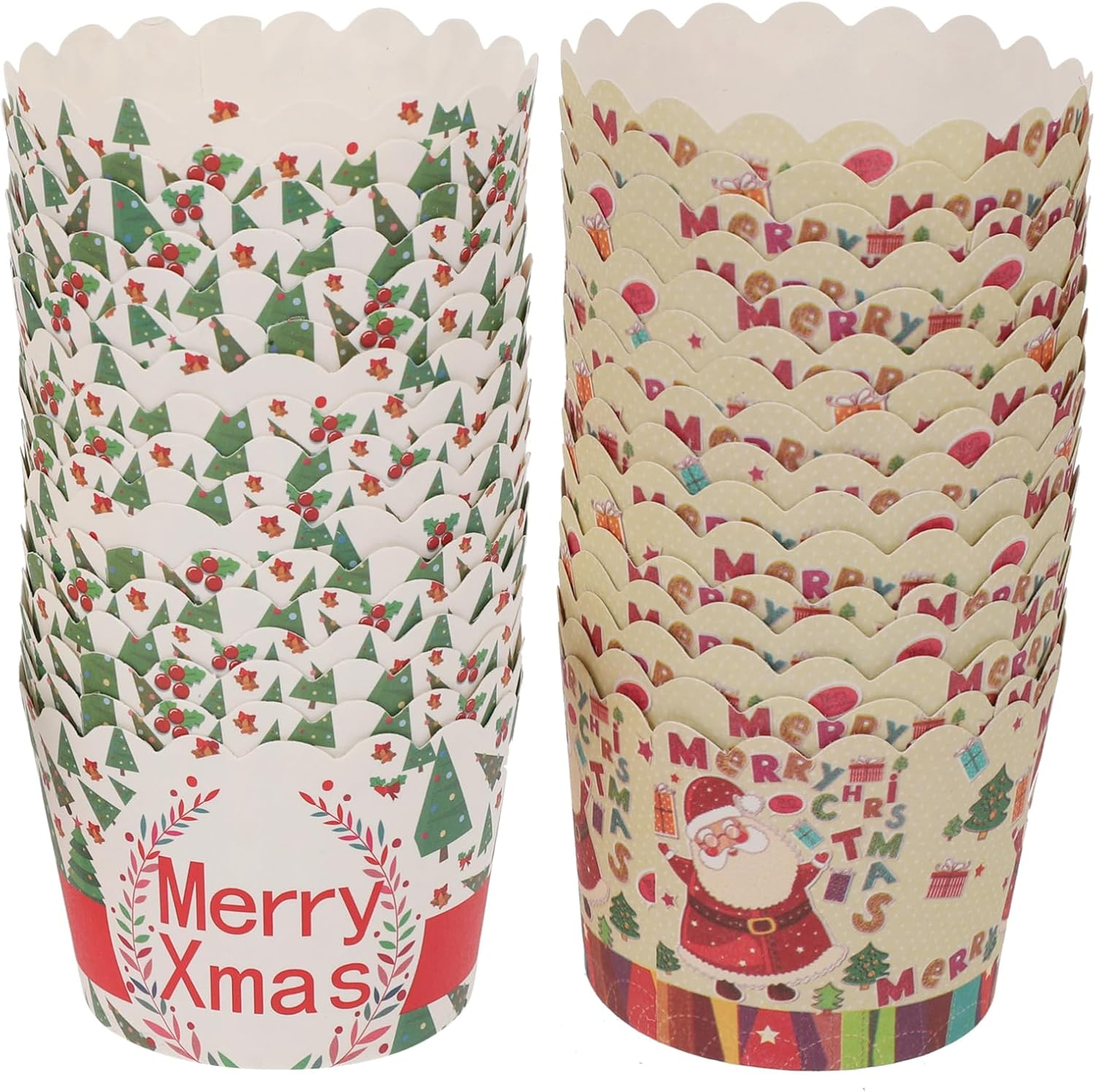 150Pcs Cake S Muffin Cups Baking Cupcake Tools Xmas Muffin Cups Dessert Cup image number 5