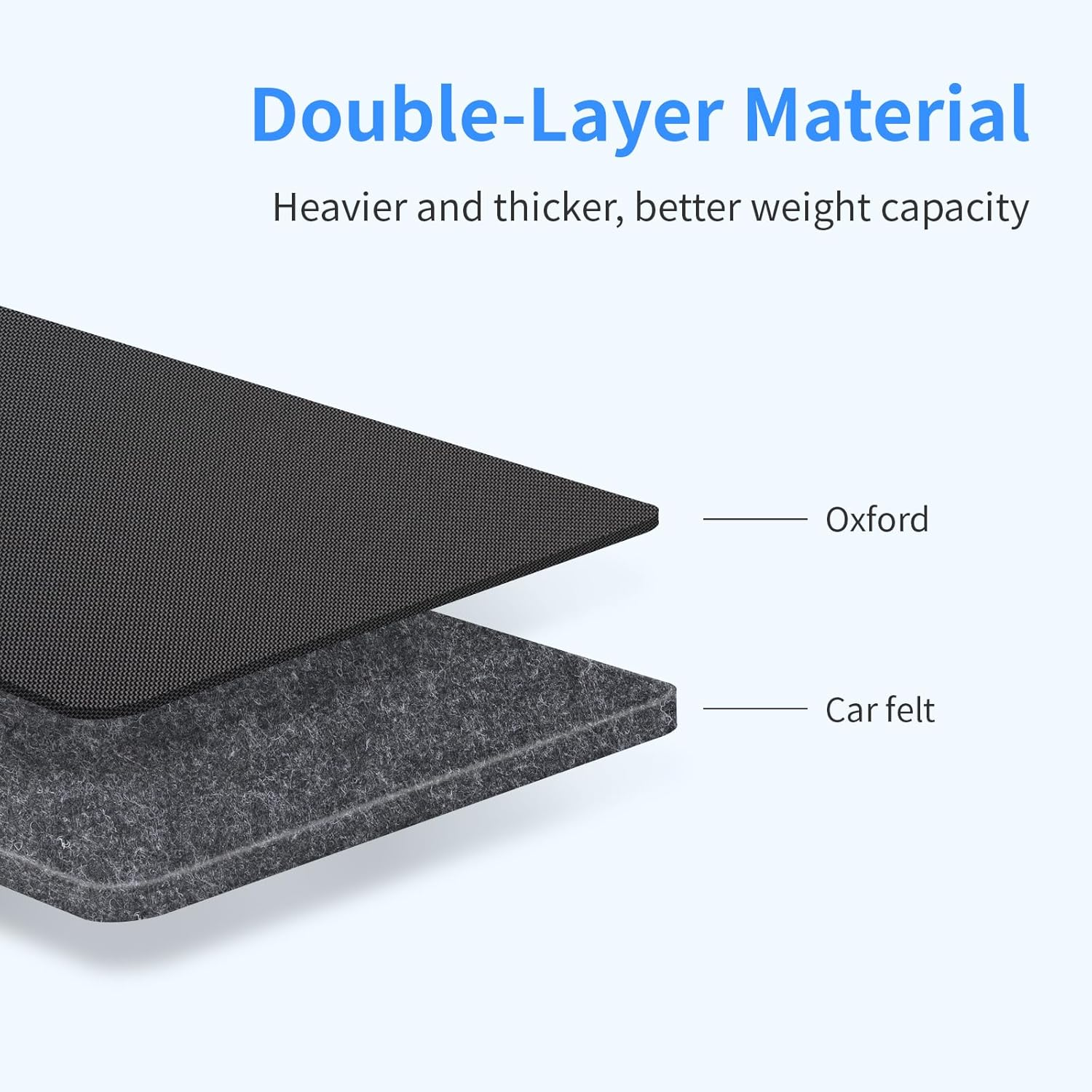 Car Kick Mats 2 Pack Extra Large Seat Protector Durable Water Resistant Auto Seat Back Covers with 2 Mesh Pockets Protection against Dust Mud Scratches (Black, 2-Pack) - Beige-A image number 2