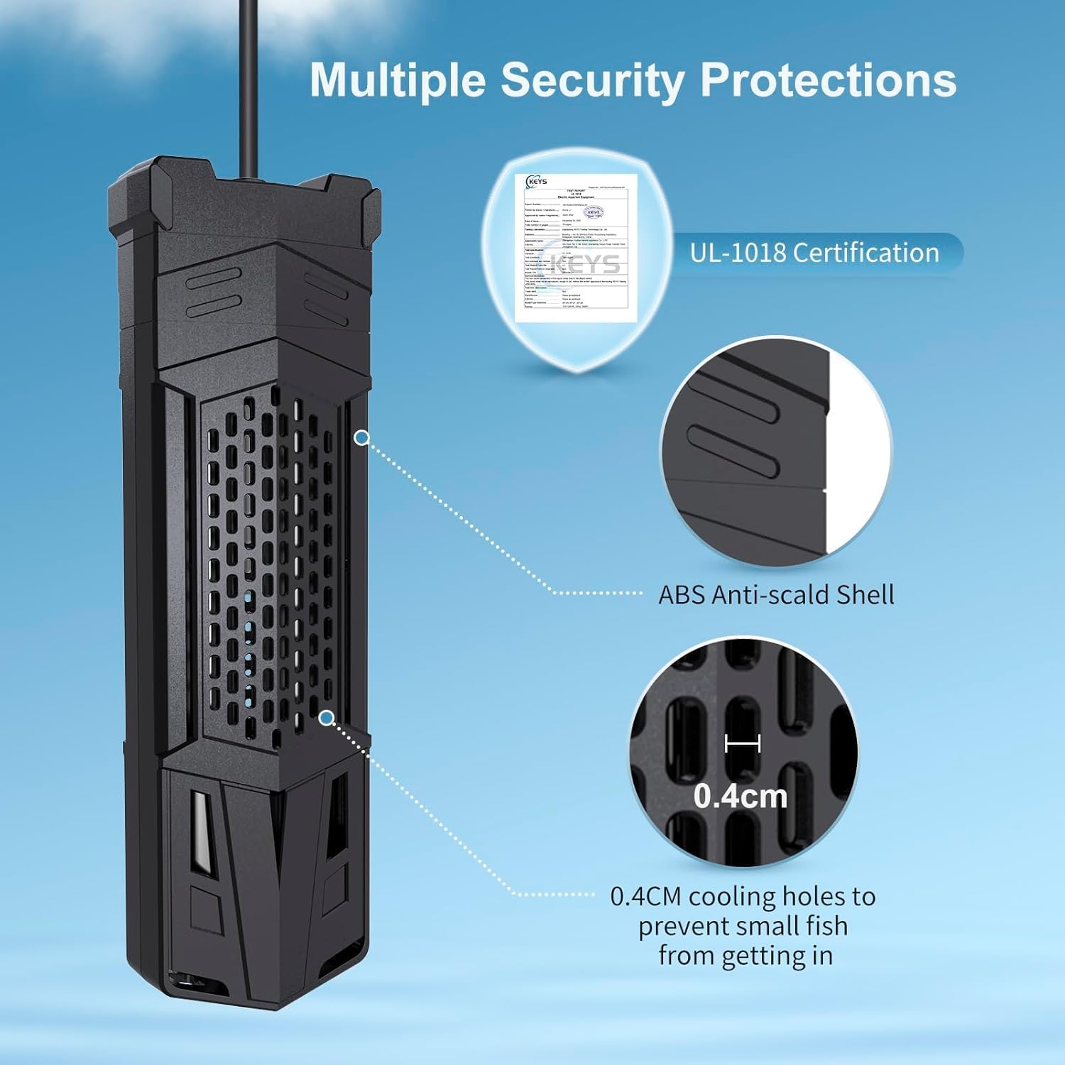 Upgrade Hitauing Aquarium Heater, 1000W Fish Tank Heater with Intelligent IC Chip Controller-Fast Heating, Precise Temperature Control for Saltwater and Freshwater