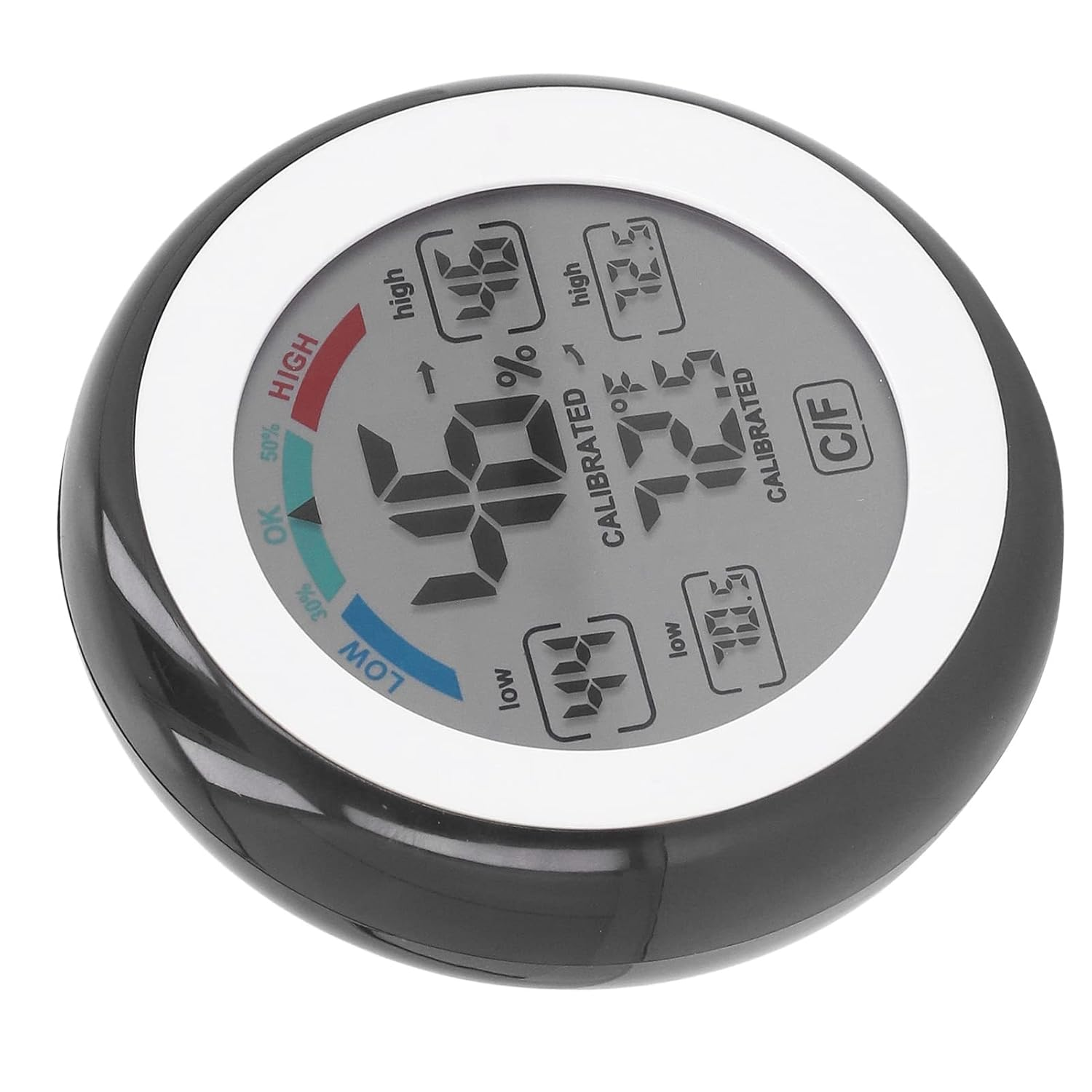 CHICIRIS Digital Hygrometer Thermometer, Indoor Wireless Temperature Humidity Monitor with Touch Screen, Comfort Indicator, 24H Max Min Record and LCD Display image number 4