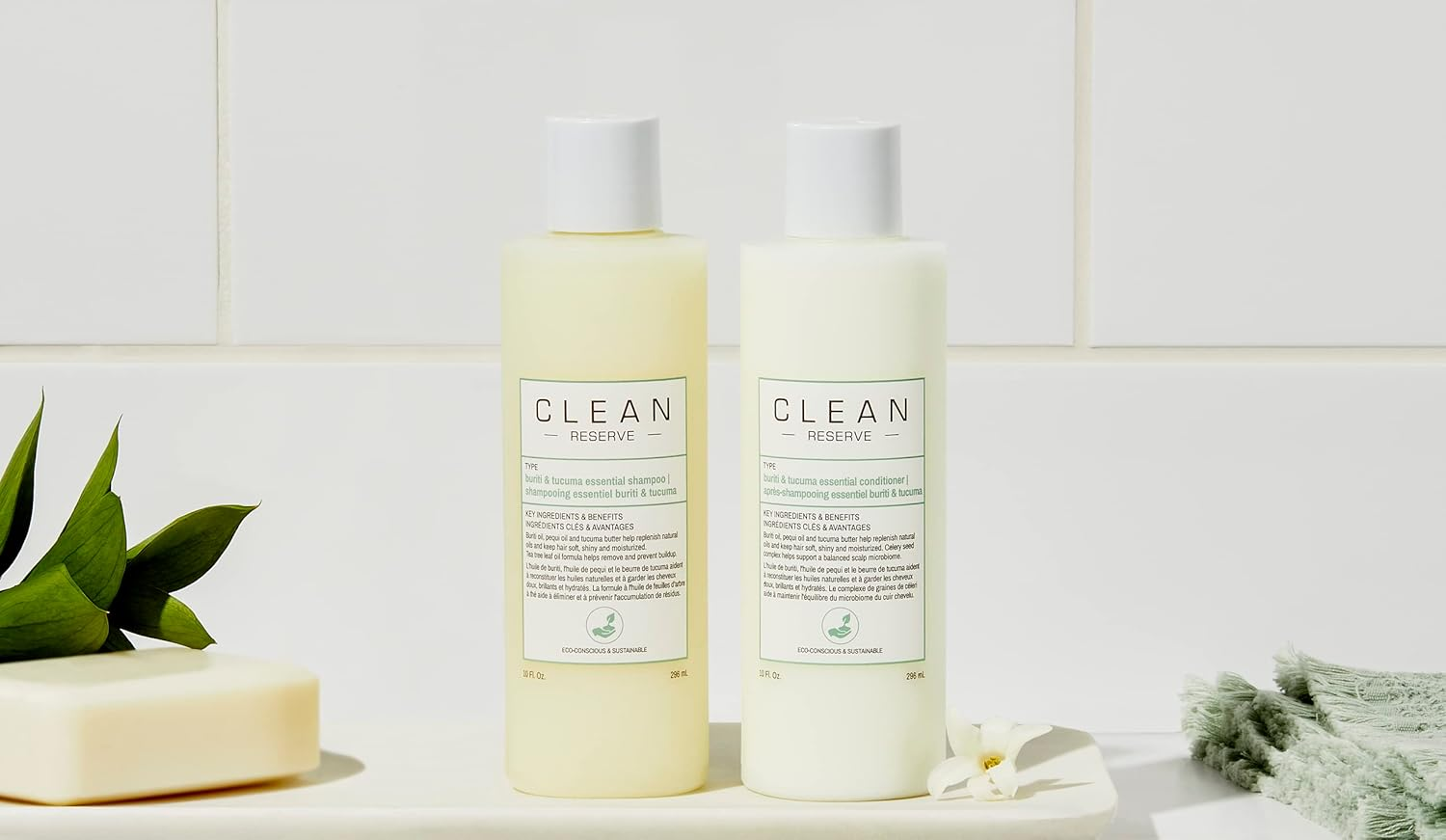 Clean Beauty Reserve Buriti and Tucuma Hair Conditioner 296 Ml image number 3