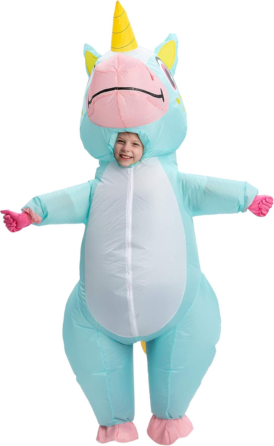 Spooktacular Creations Halloween Kids Inflatable Costume, Full Body Unicorn Blow up Costume, Unicorn Costumes for Parties image number 1
