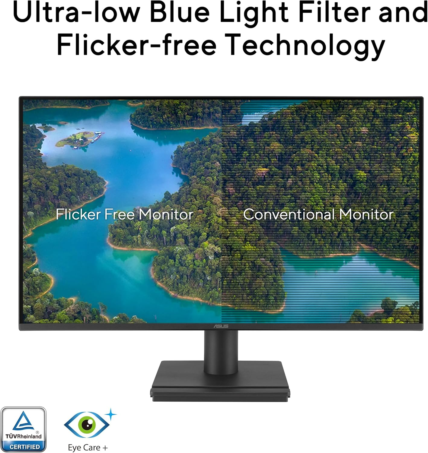 ASUS VA259HGA Eye Care Gaming Monitor &ndash; 25-Inch (24.5-Inch Viewable), IPS, Full HD, Frameless, 120Hz, Adaptive-Sync, 1Ms MPRT, HDMI, VGA, Low Blue Light, Flicker Free, Wall Mountable image number 6