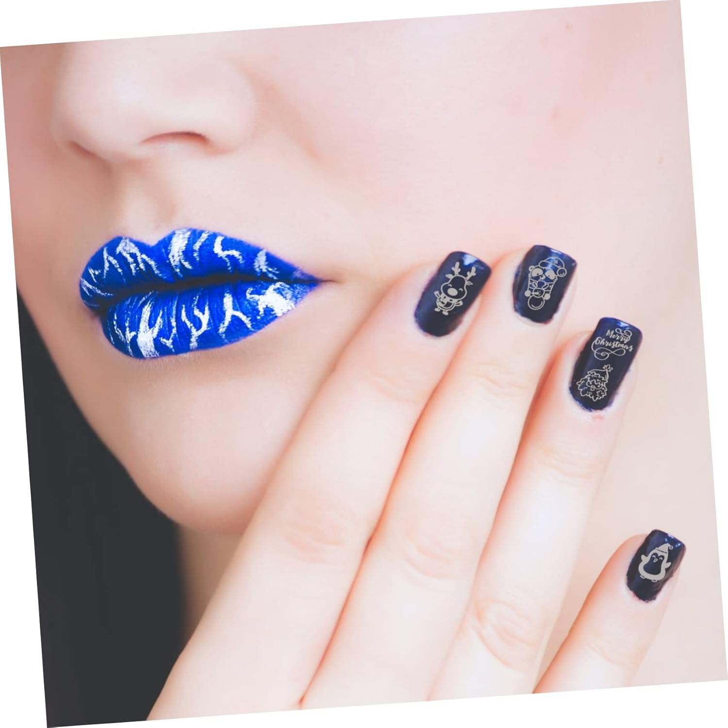 COMPUKAS 1Set Nail Stamping Plates for Creative Nail Art Unique Manicure Supply Reusable Templates for Festivals and Eye-Catching Designs image number 5