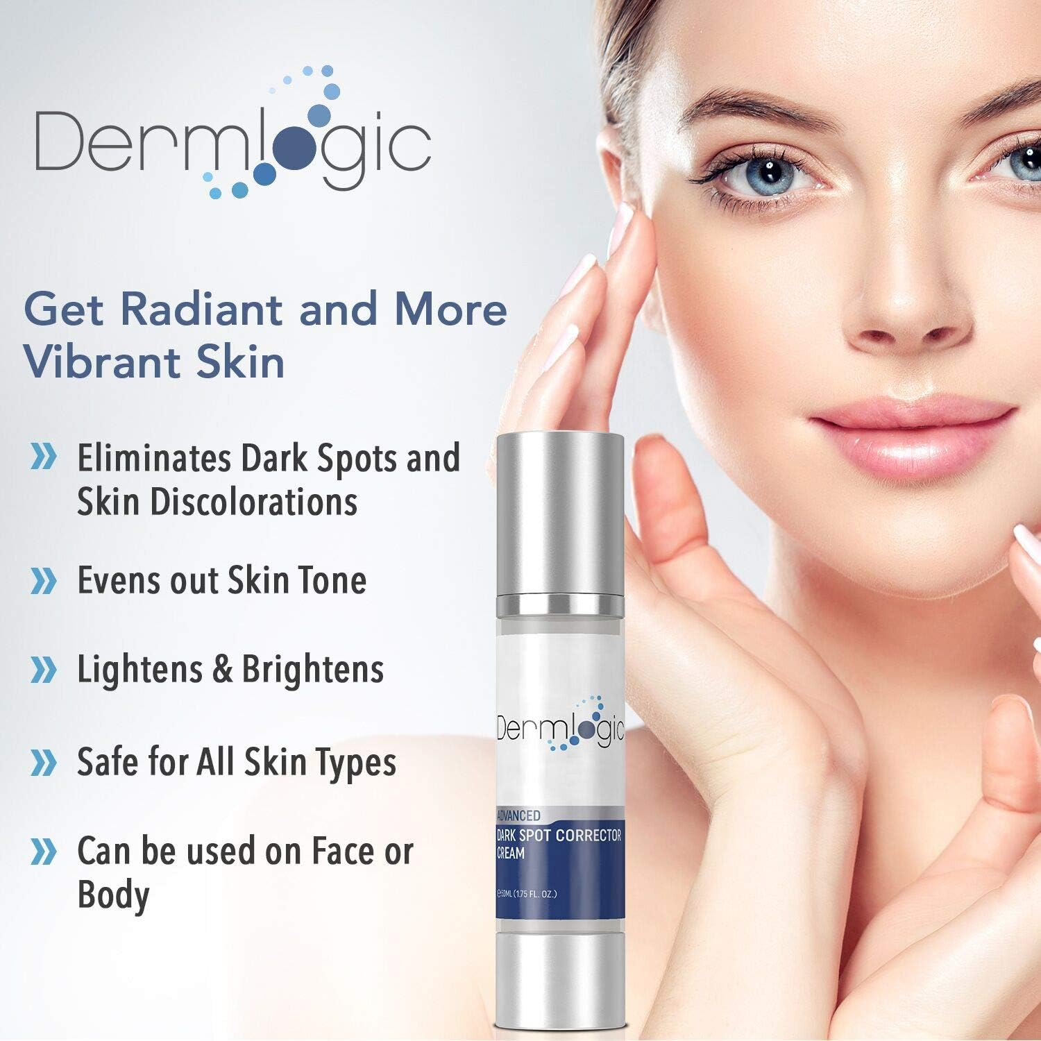 Dark Spot Corrector Cream- Visibly Fades & Repair Skin Discoloration from Dark Spots, Sun Spots, Age Spots, Acne Scars, Brown Spots, Freckles. Hydroquinone Free, No Harsh Chemicals for Face & Body image number 4