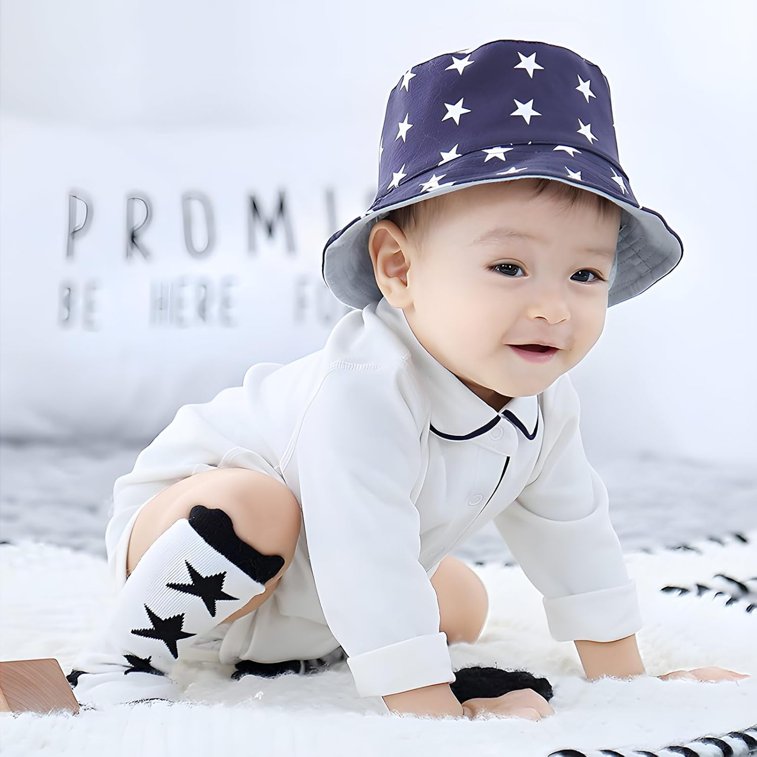 100% Organic Cotton Soft Baby Romper for Boys Girls Unisex, Long Sleeve, 0-24 Months image number 1