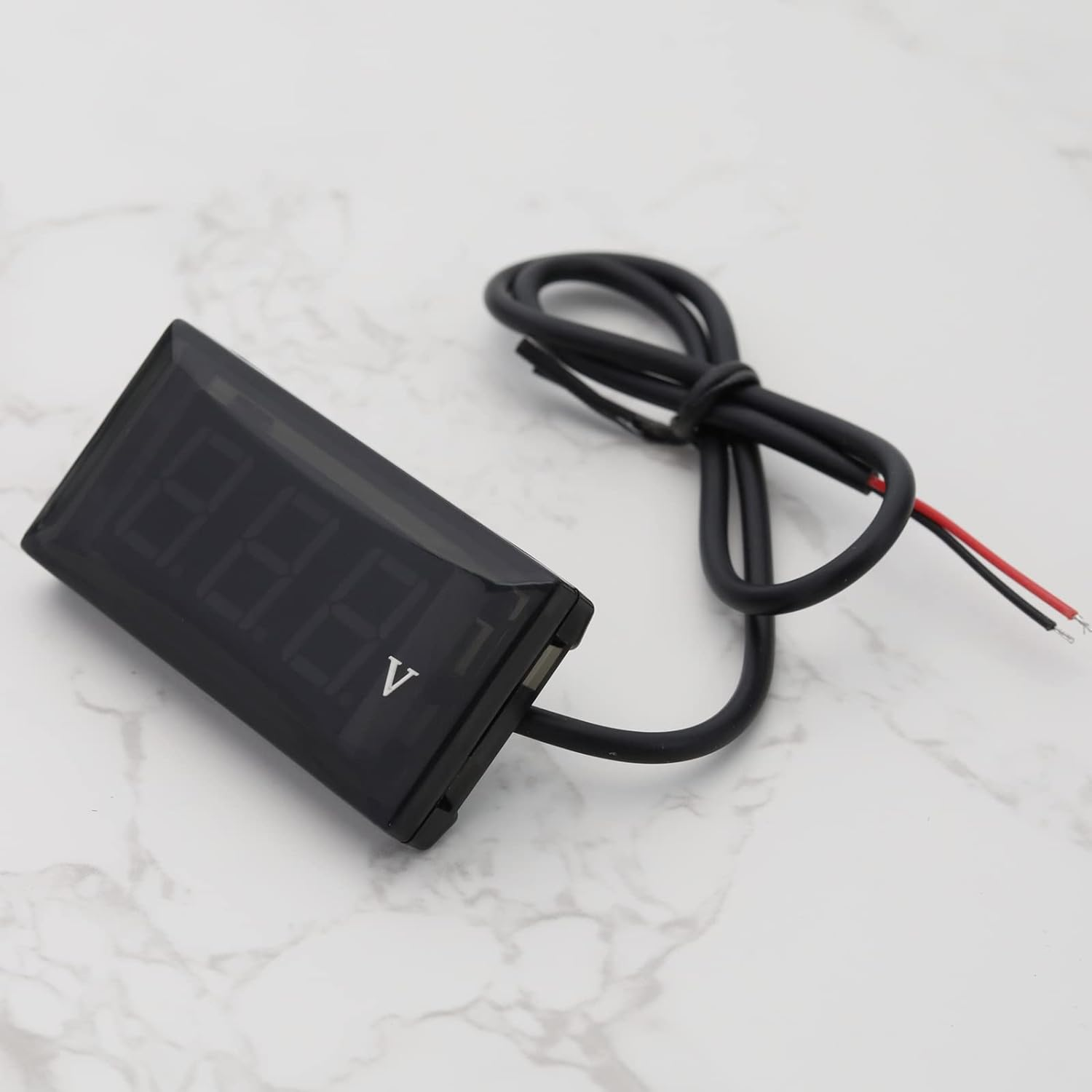 Emsea DC 12V LED Digital Display Modified Voltmeter - Mini Waterproof Accessory for Automobile, Motorcycle, Bicycle - Blue image number 5