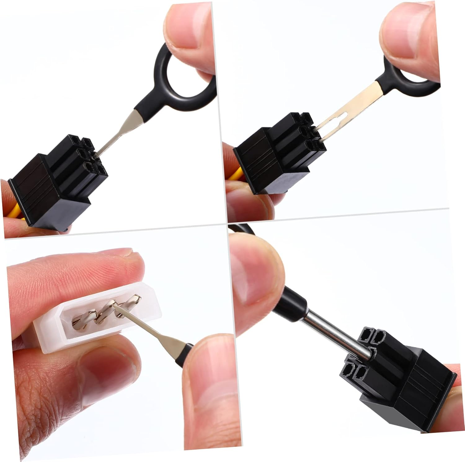 JECOMPRIS 76Pcs Tool Terminal Ejector Connector Pin Extractor Wire Harness Depinning Terminal Injector Kit Terminal Ejector Extractor Wire Removal image number 2