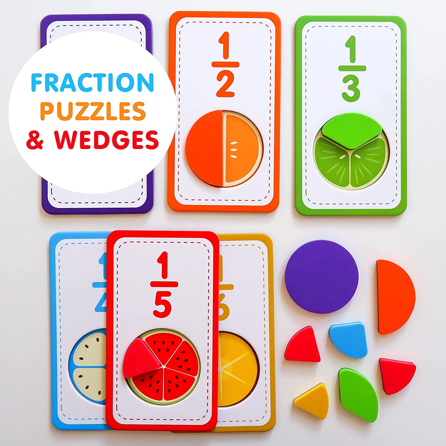 Curious Columbus Toddler Flash Cards &ndash; Jumbo Number Flashcards with Magnetic Numbers and Fractions &ndash; Maths Learning Games for Preschool, School and Homeschool Activities image number 6