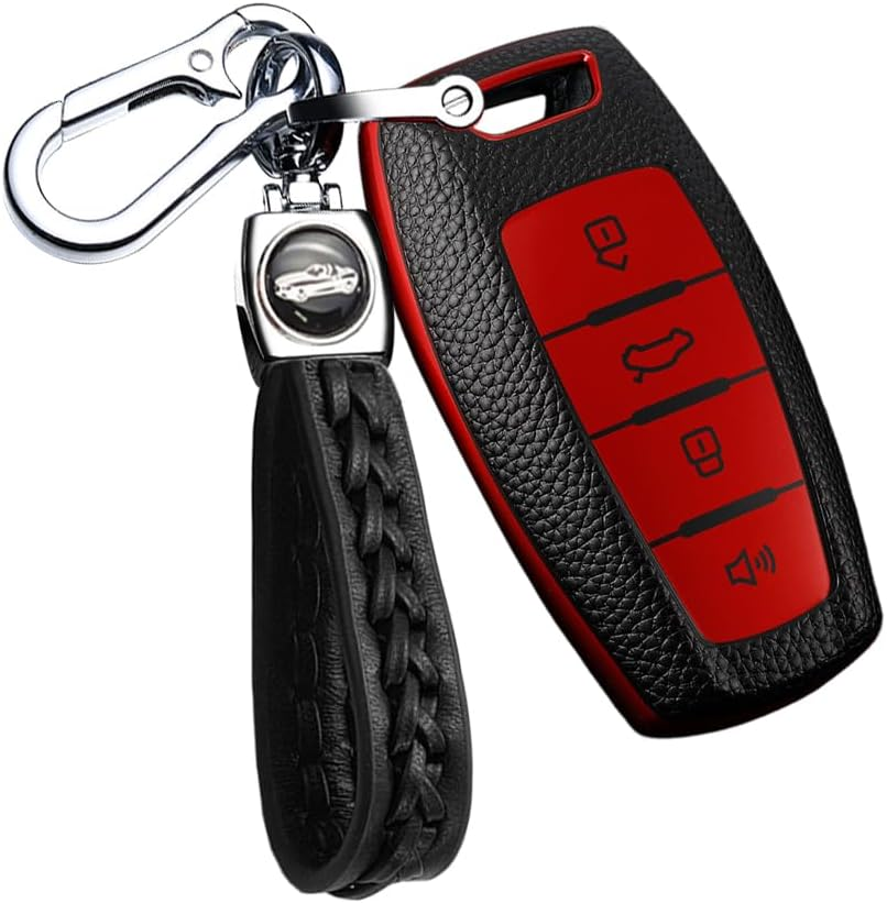 Ontto Car Key Fob Cover Keyring Fit for Great Wall Haval Hover H1 H4 H6 H7 H9 F5 F7 H2S GMW Coupe Key Case TPU Smart Key Shell Holder Bag Keychain Protector Decorative Accessories