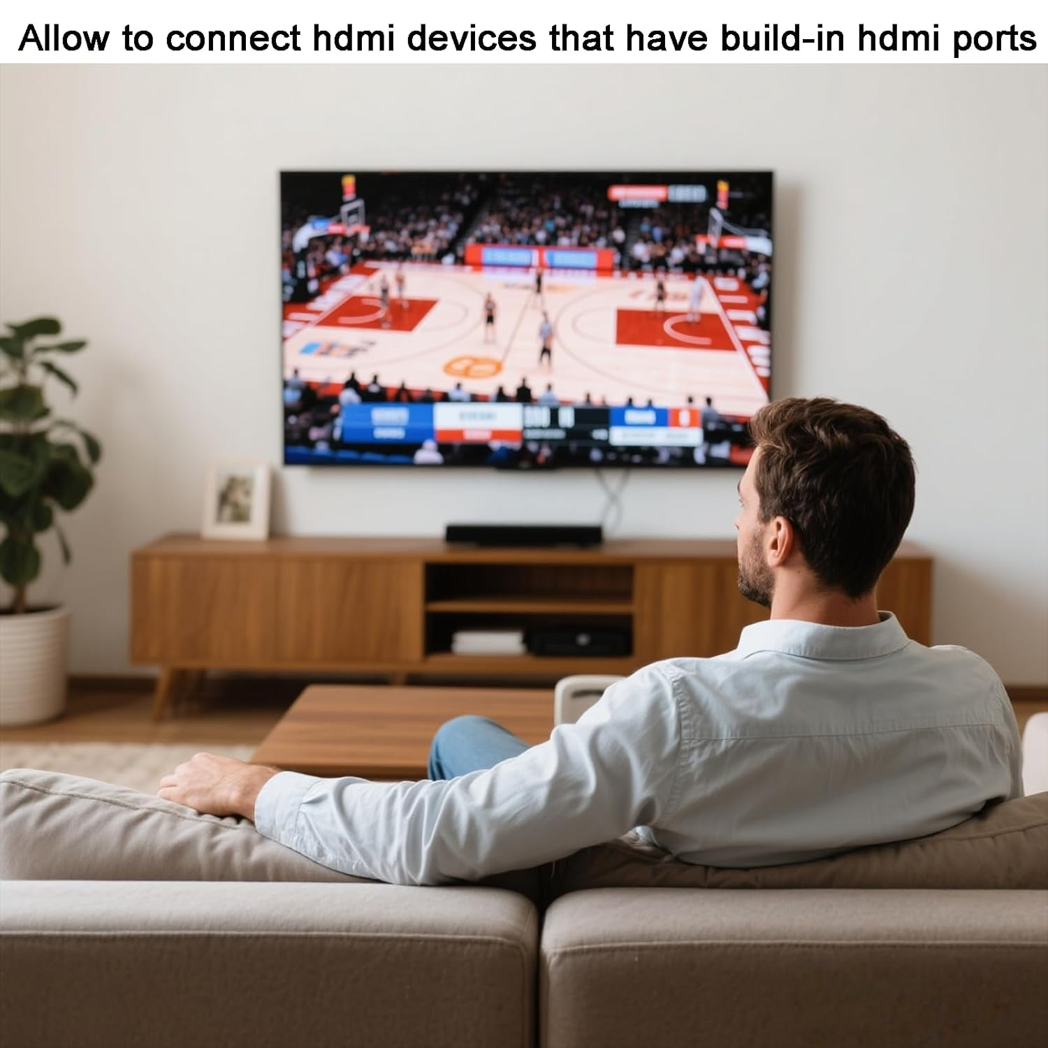 Lyvixora USB to HDMI Cable - USB 2.0 to HDMI Male Cable Power Supply Smart Device Laptop Cable Adapter (0.5M) image number 5