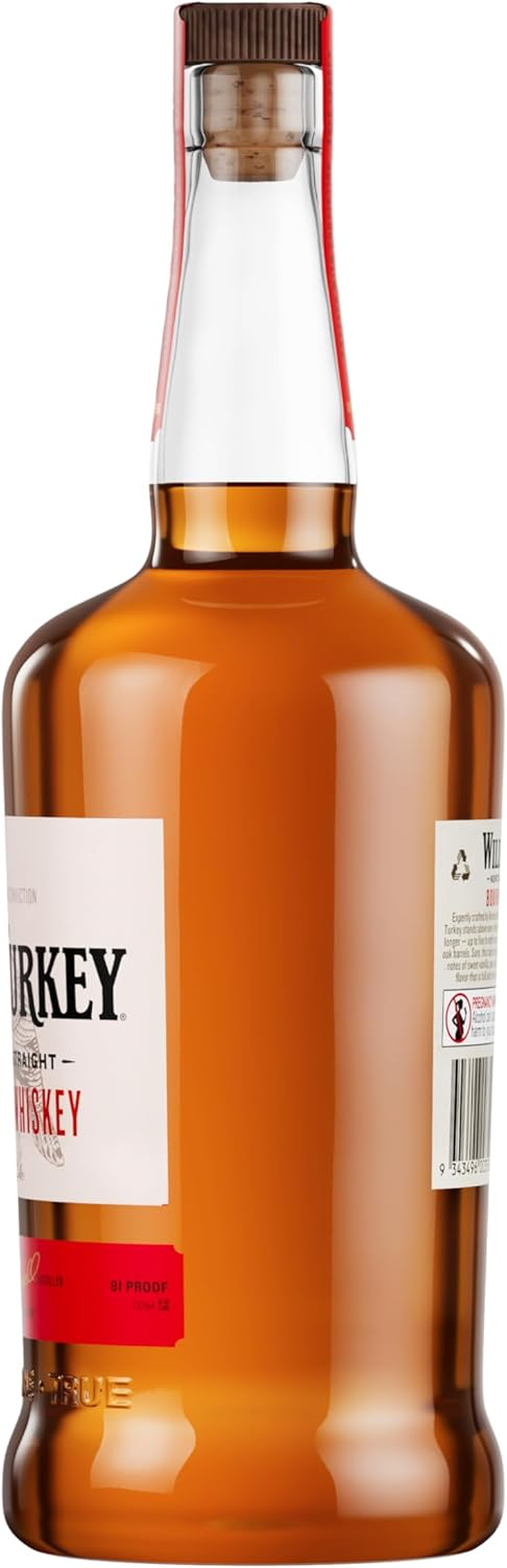 Wild Turkey 81 Proof Kentucky Straight Bourbon Whiskey 1 Litre