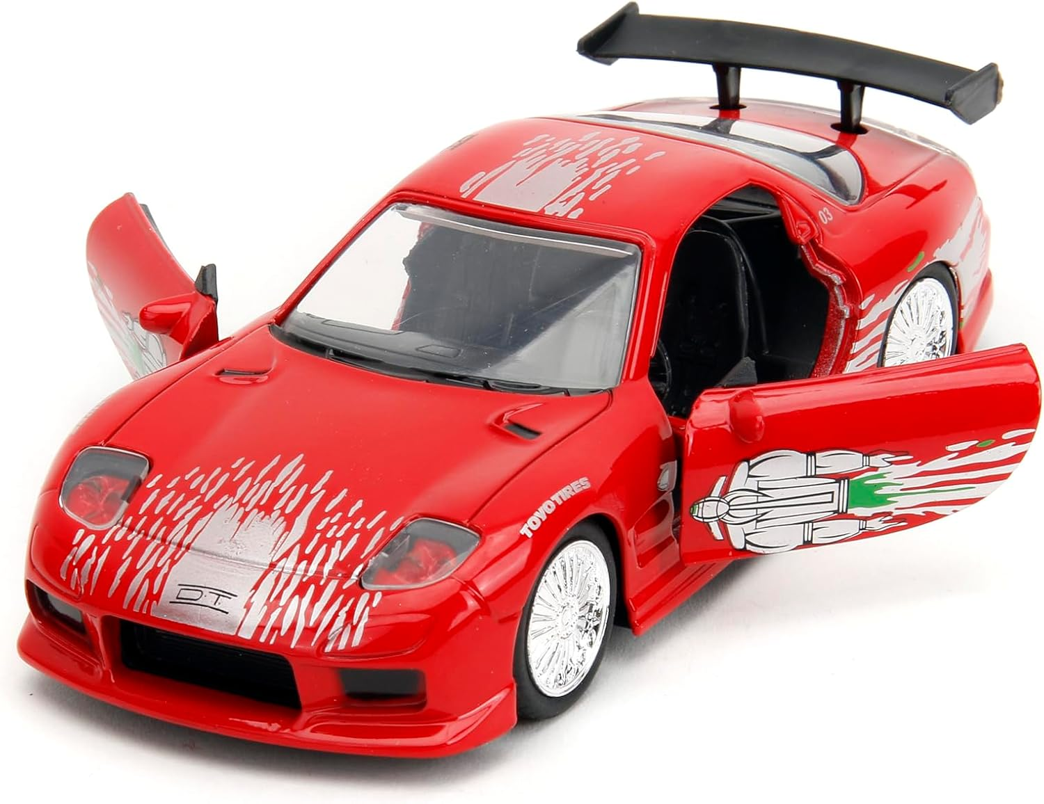 Jada Toys 1:32 Fast and Furious Dom'S Mazda RX-7, Red image number 1