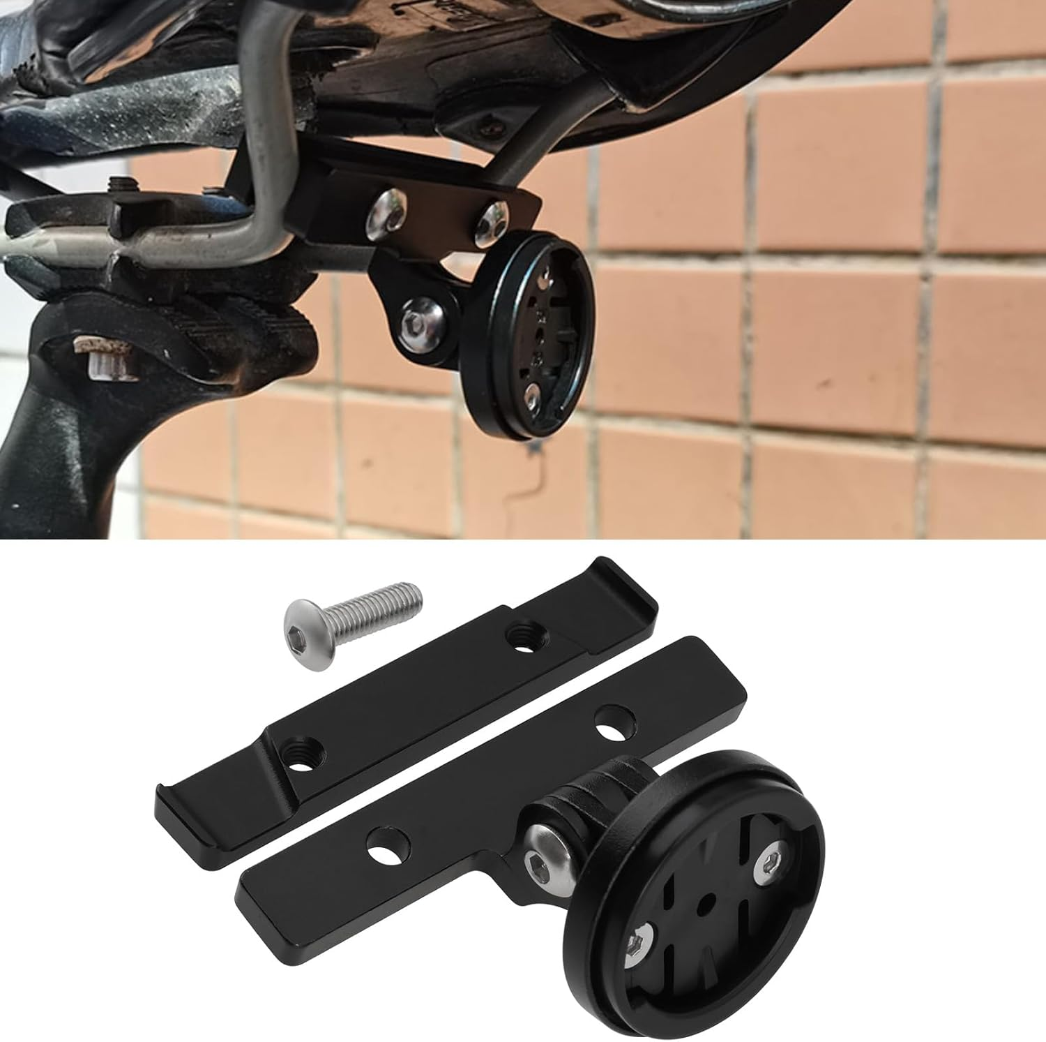 Create Idea 1Pc Bike Light Saddle Mount Aluminum Alloy Adjustable Bike Rear Light Racks Mount Compatible with Garmin Varia RTL515 RTL510 RVR315 Edge Explore (SWAT) image number 5
