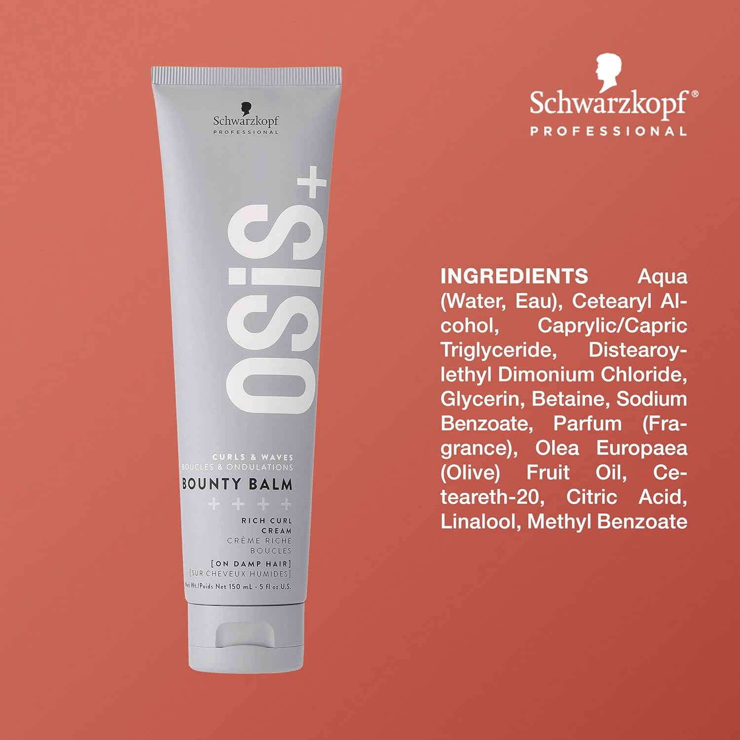 Osis+ Bounty Balm Rich Curl Cream 5Oz | Reduces Frizz and Enhances Natural Textures | Non-Stiff | Non-Crunchy | All Curly Types image number 4