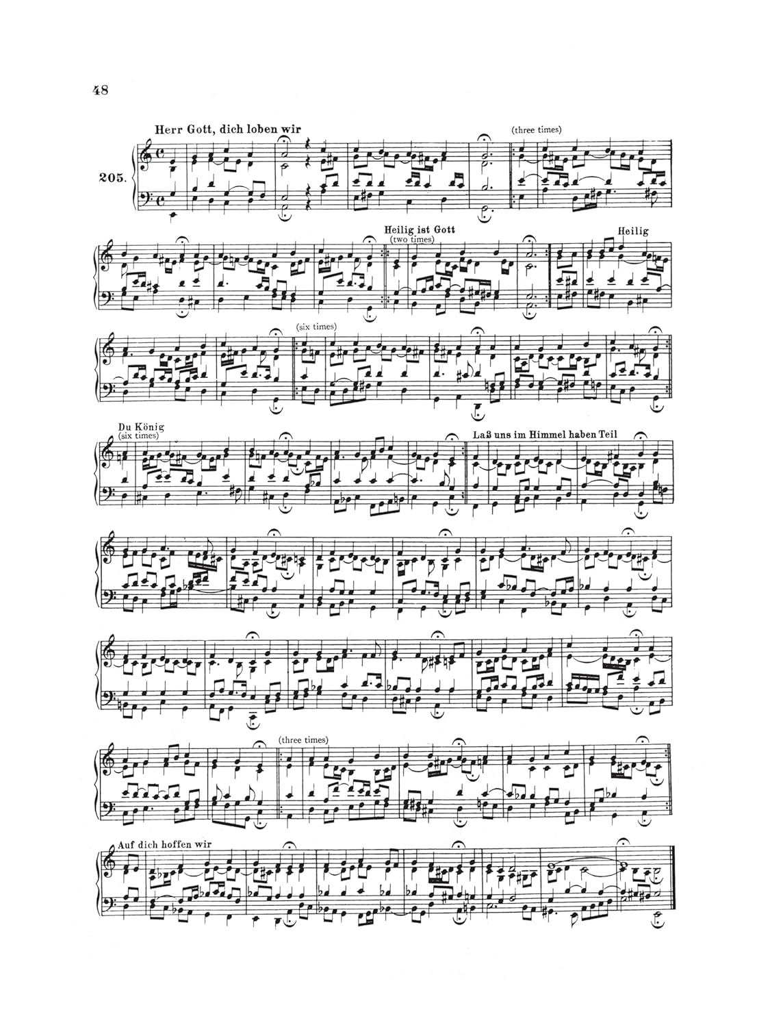 371 Harmonized Chorales and 69 Chorale Melodies with Figured Bass: Piano Solo image number 6