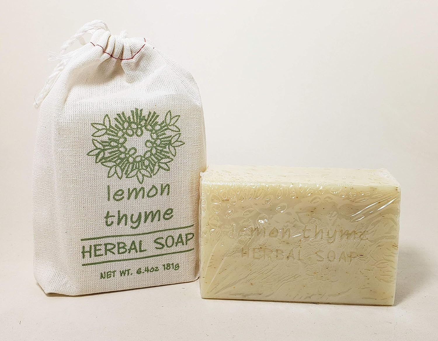 Greenwich Bay Trading Company Herbal Collection &ndash; 6.4Oz Soap in Cloth Sack &ndash; Lemon Thyme