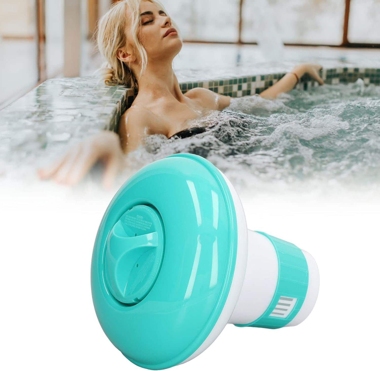 Floating Pool Automatic Chemical, Chemicals Water Testing Products Dispenser Reusable Pool Dispenser Floater for Indoor Outdoor Pool Spa Hot Tub image number 1