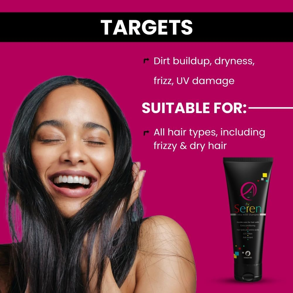Seren Extra Mild Shampoo 200Ml Pack of Two image number 5