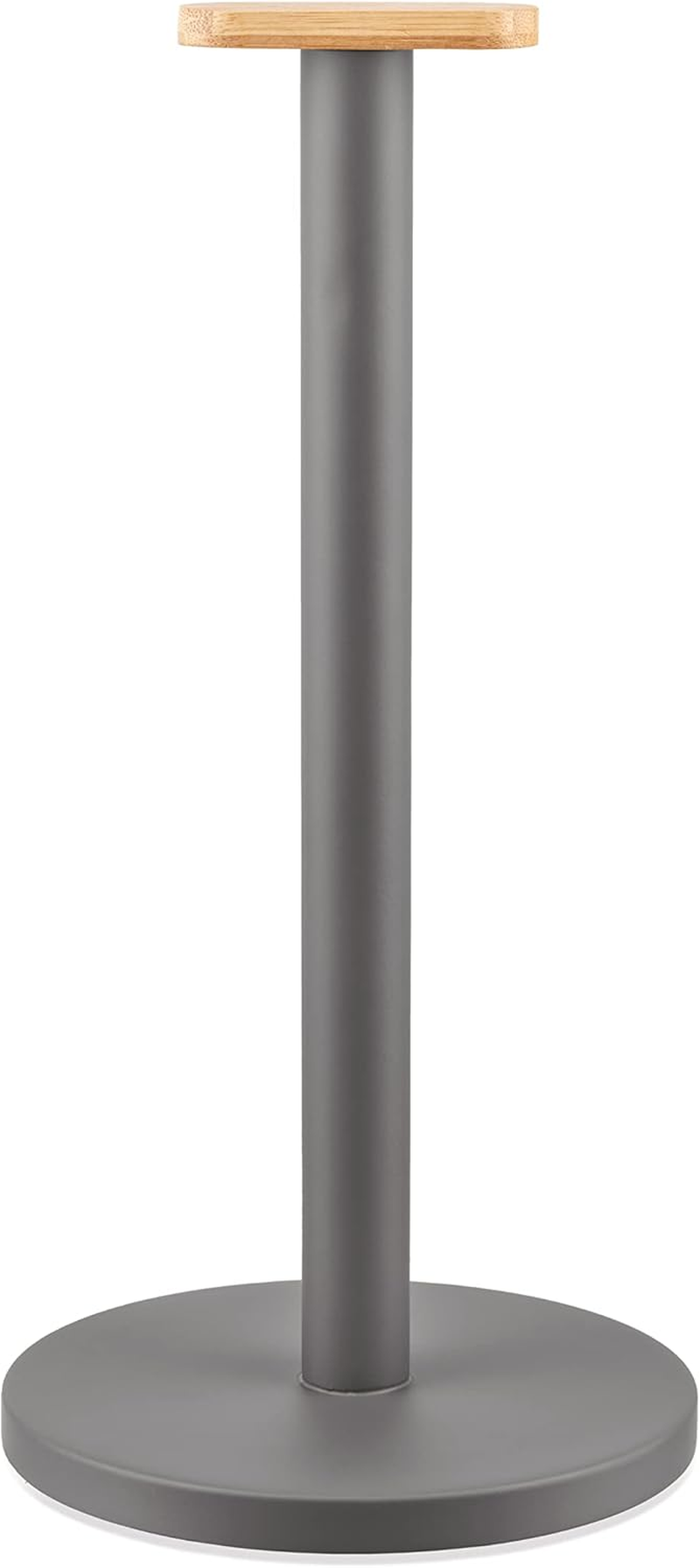 Alessi Mattina BG05 R - Design Kitchen Roll Holder, in Colored Steel with Epoxy Resin and Knob in Bamboo Wood, Red