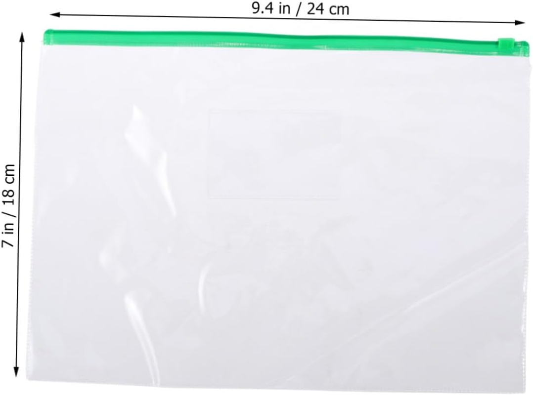 SHOWERORO PVC Document Bag Set 40Pcs A5 File Pockets File Folder Organizer Document Organize image number 5