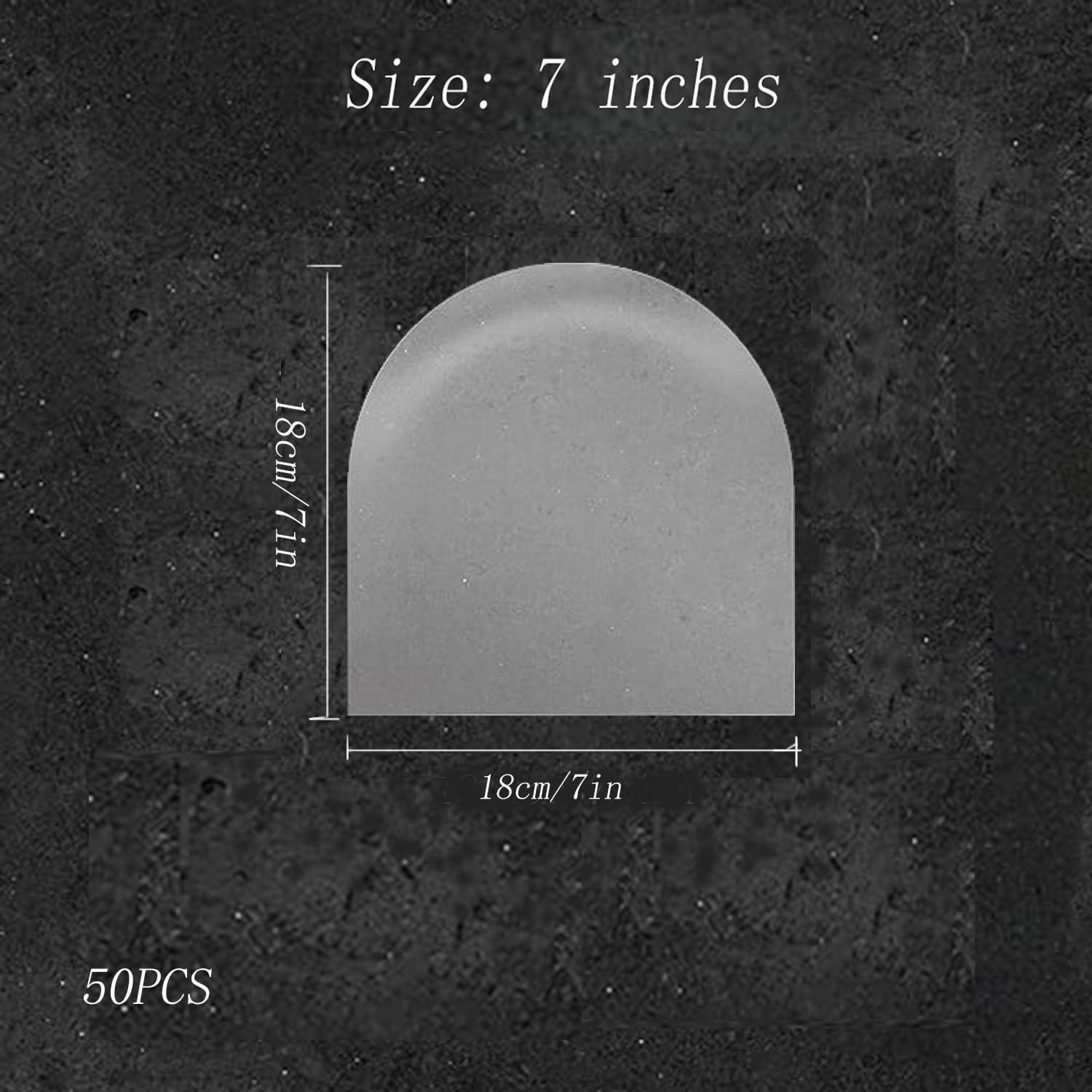 Hysgscwd 50Pcs 7In Vinyl Record Inner Sleeves, Plastic Anti-Static Inner Vinyl Protective Sleeves, round Bottom Protective Sleeves EP Vinyl Records, Translucent Record Cover Sleeves for Album Storage image number 3