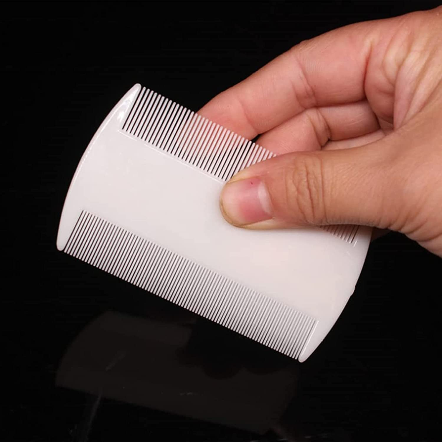 4 Pack Flea Lice Combs Grooming Fine Tooth Hair Dandruff Combs Double Sided Health Remedies Repellent Ticks Dogs Cats image number 3