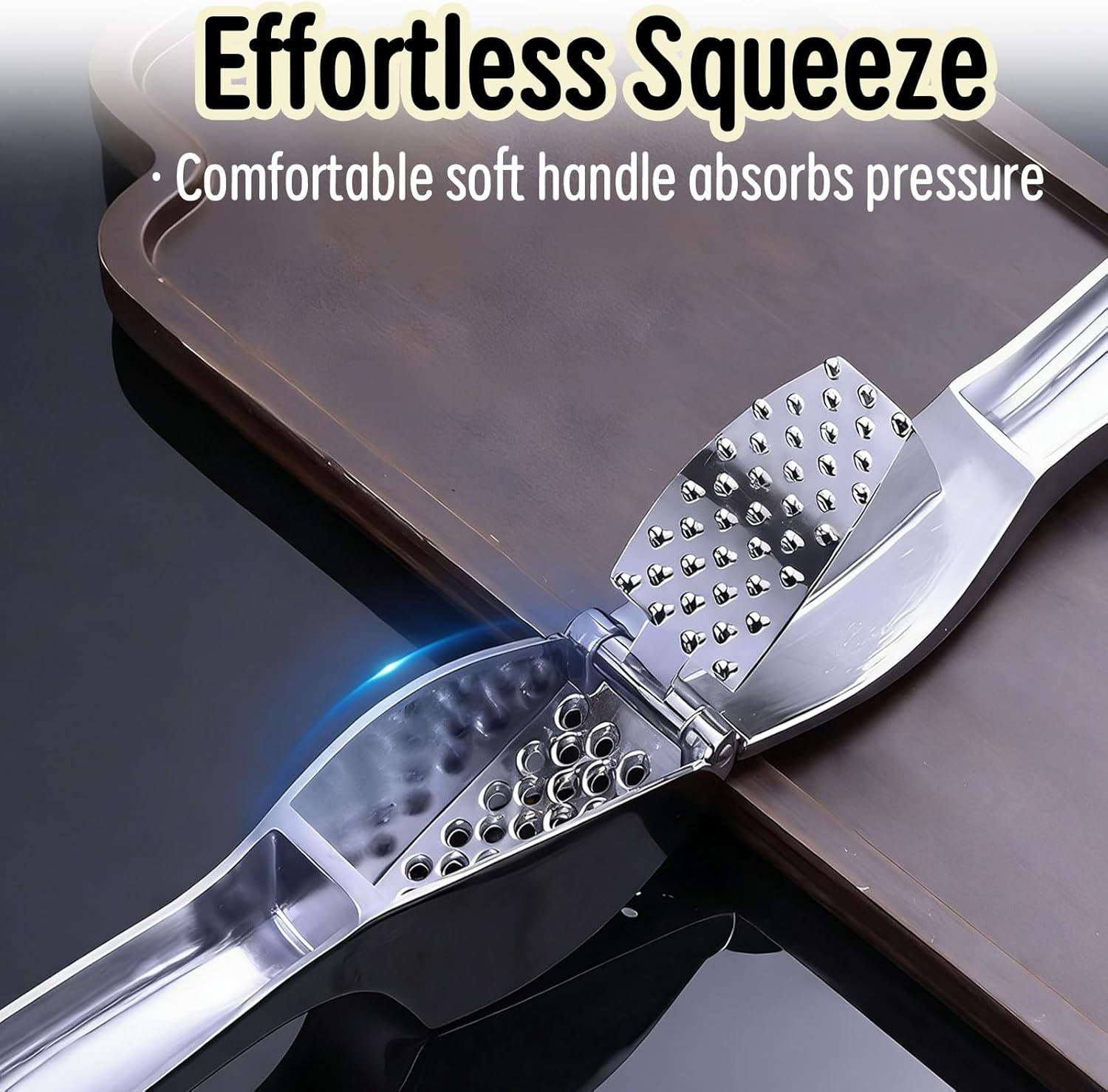 Professional Stainless Steel Garlic Press Set &ndash;Easy to Clean, Dishwasher Safe, Rust-Proof Design for Effortless Garlic Preparation image number 1