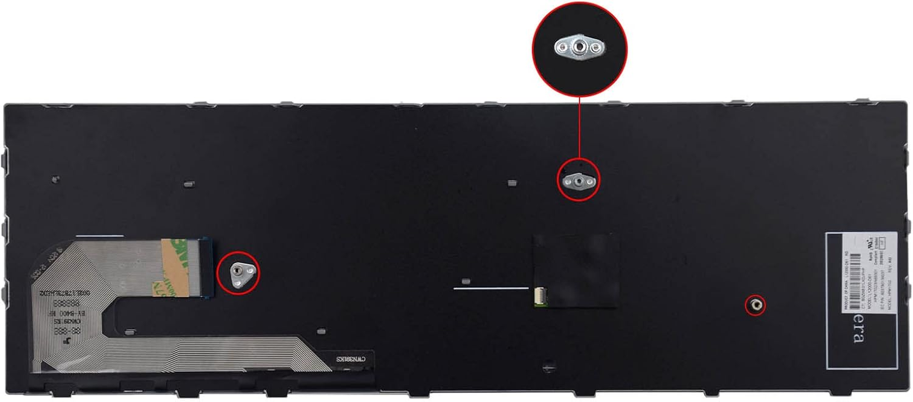 SUNMALL Replacement Keyboard Compatible with HP Elitebook 755 G5 850 G5 855 G5 750 G6 850 G6.Zbook 15U G5 Zbook 15U G6 with Pointer No Backlight image number 5