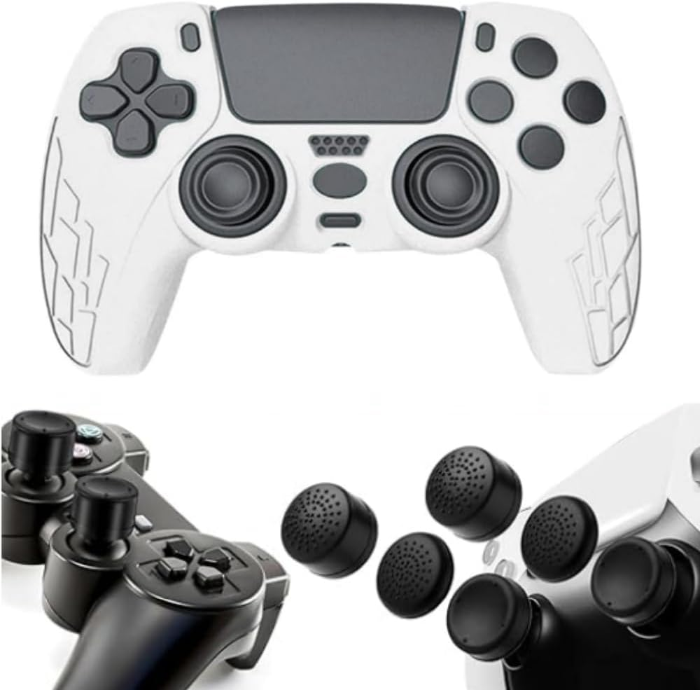 8Pcs Silicone Joystick Covers,Thumb Grip Caps Controller,Thumb Stick Caps for Playstation Portal,Compatible with PS5 PS4 Xbox One Xbox Series X/S Nintendo Switch Pro Joysticks image number 5