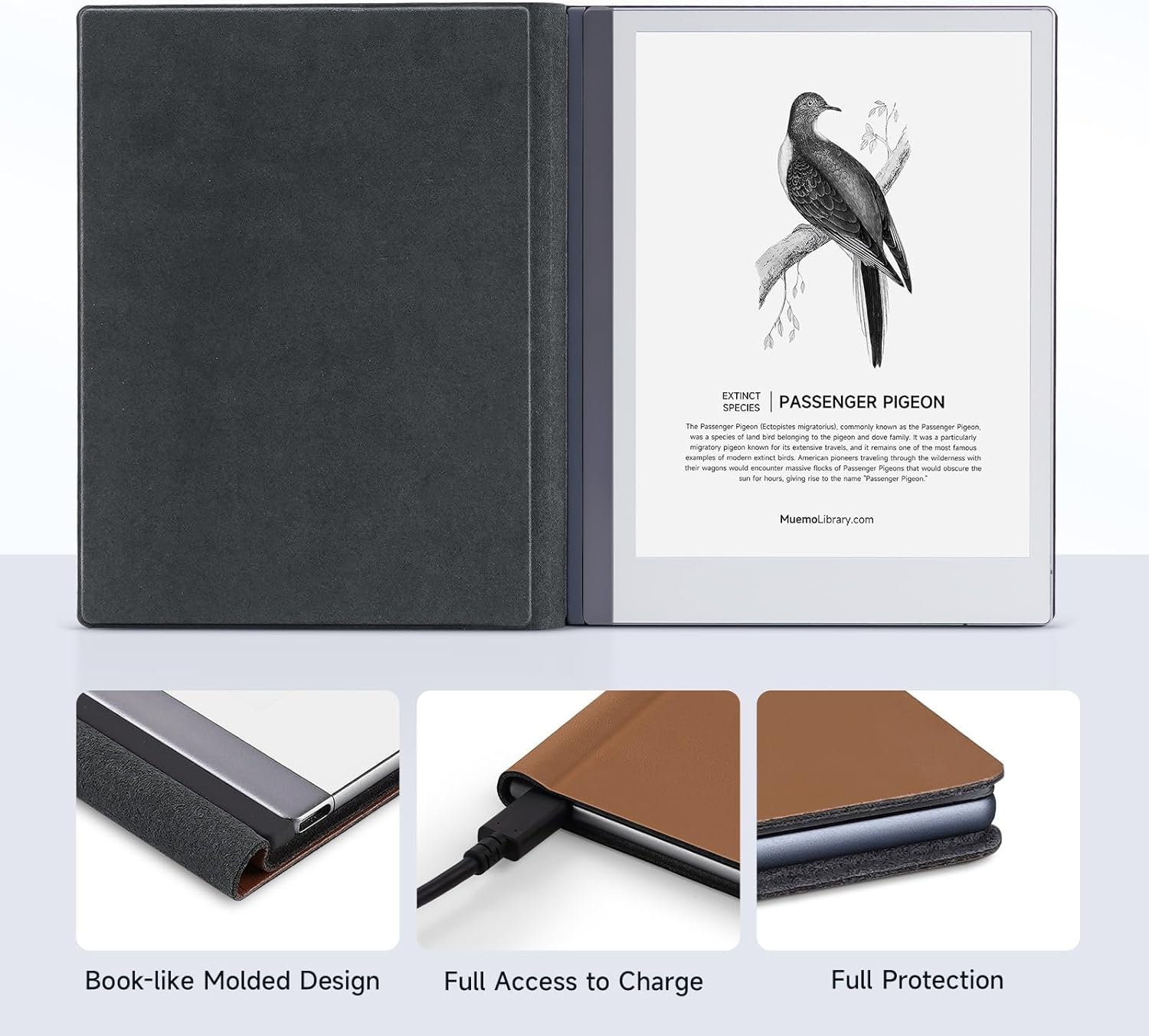 Ayotu Premuin PU Leather Smart Case for Remarkable 2 Paper Tablet 10.3" 2020 Released - Program Templates & Replacement Marker Stylus Pen Tips-[All in One Bundle]-Enhance Your Writing Experience. image number 2