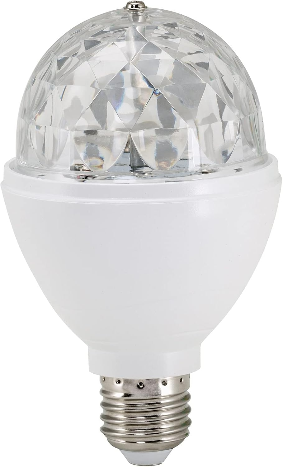 Briloner Leuchten 0528-003 LED Party Light Disco Lighting Effects Self-Rotating Colour Changing Light Bulb 3 W for All Lamps with E27 Socket Plastic 8 X 8 X 13 Cm