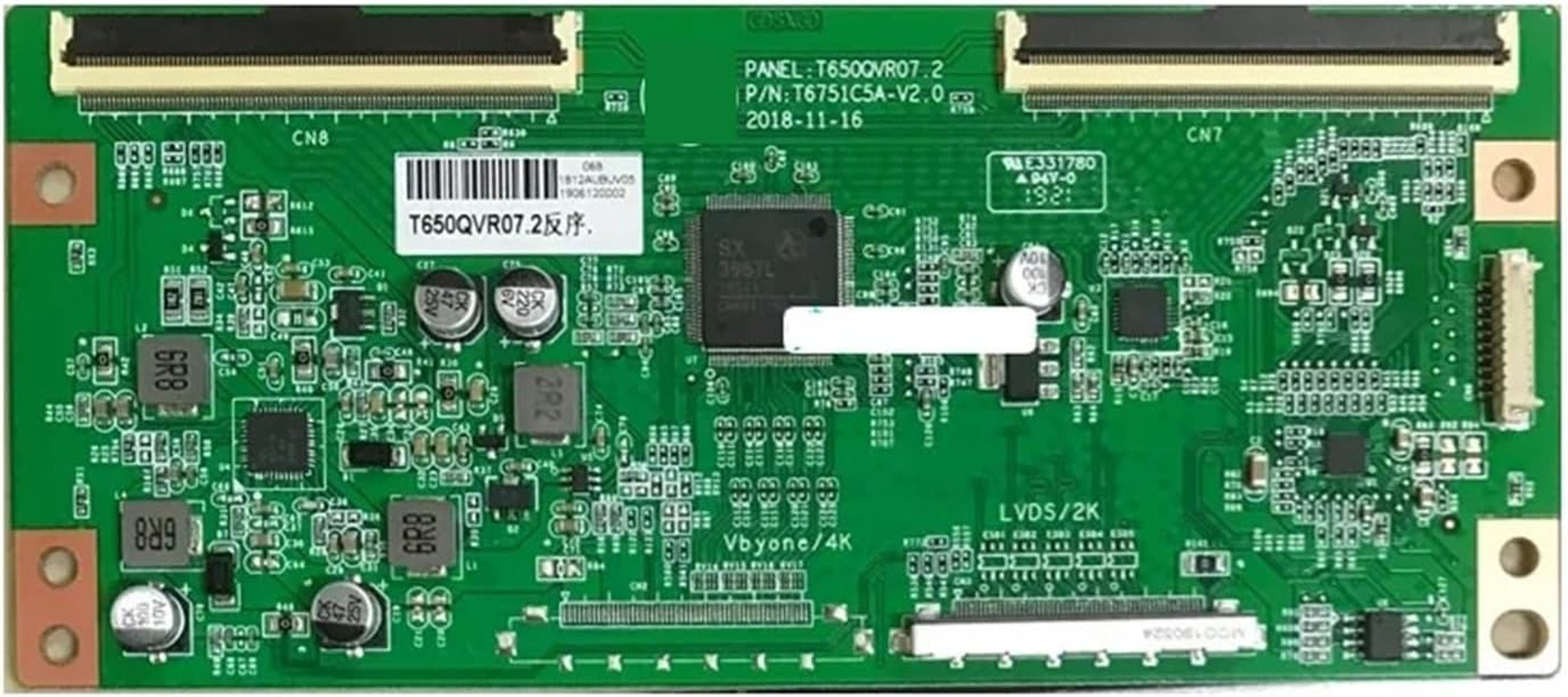 AUO T650QVR07.2 Logic TV Tcon Board 2K 4KTV(4K) - 4K image number 2