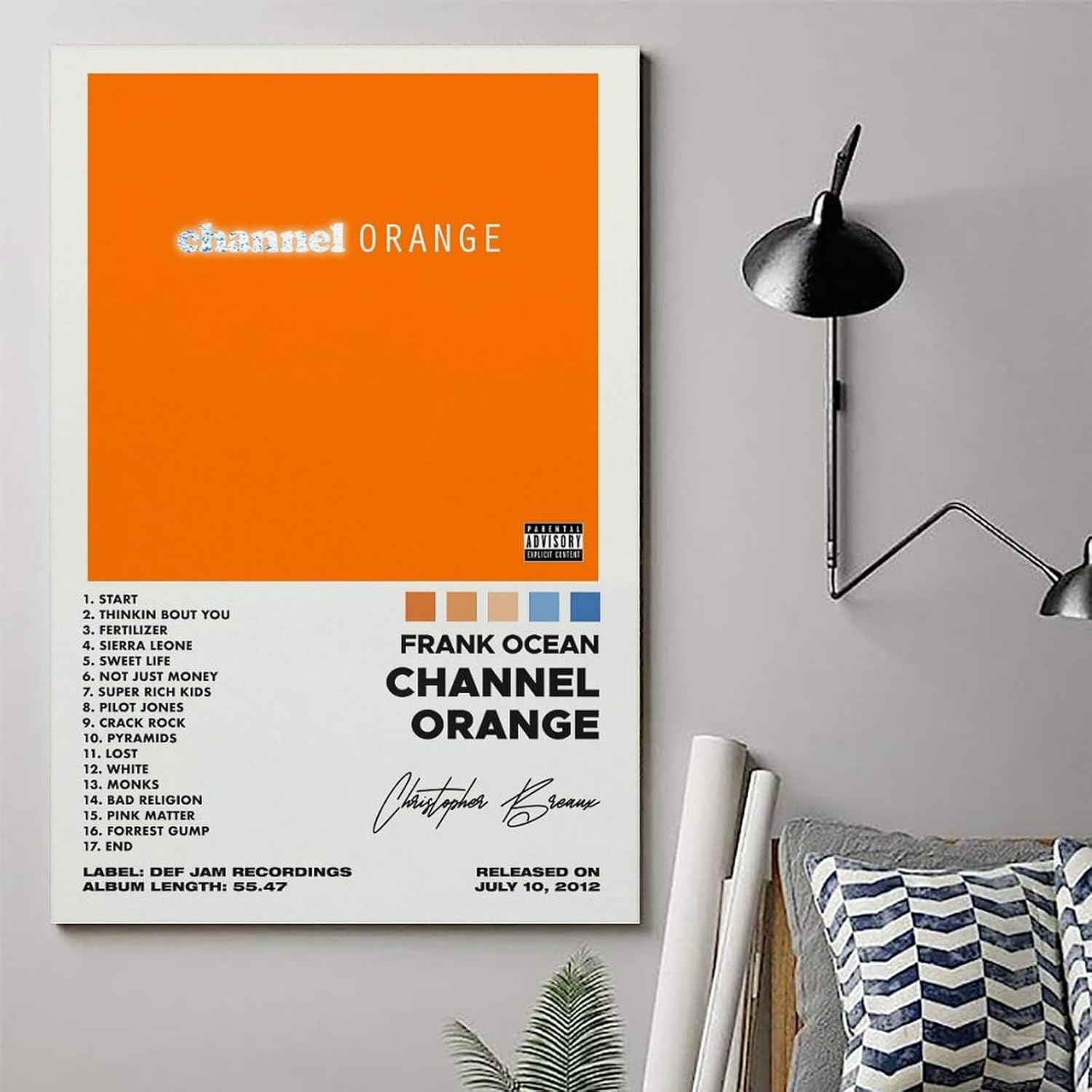Music Posters for Room Aesthetic 90S Frank Ocean Channel Orangemusic Posters for Room Aesthetic 90S Frank Ocean Channel Orange Poster Canvas Painting Wall Art Picture Home Decor Print for Bedroom Livi image number 5