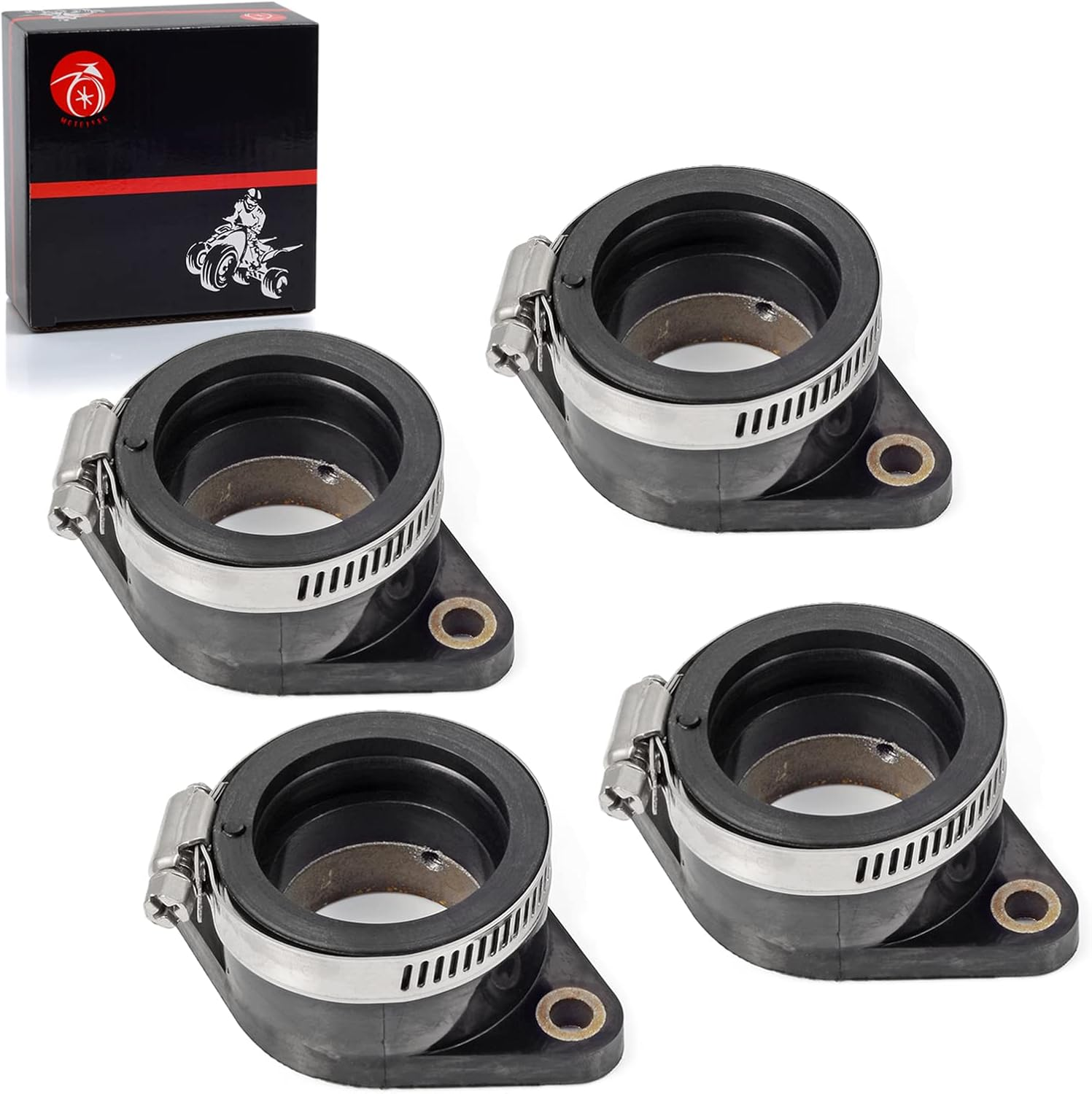 Left Right Carburetor Intake Manifold Boot Compatible with Suzuki Gs850 GS850G GS850GL 1980 1981 1982 1983 13110-45101 13120-4510