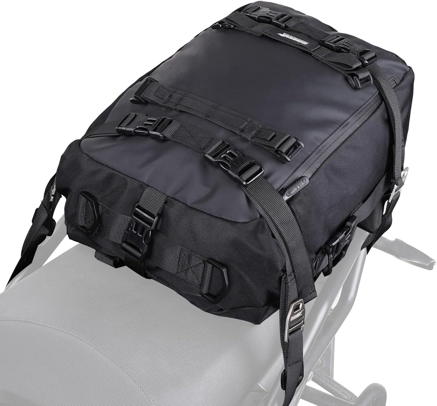 Rhinowalk Motorcycle Pannier Bag, 20L, Black, Multifunctional Rear Rack Trunk Motorcycle Seat Bag, Motorbike Saddle Bag image number 4