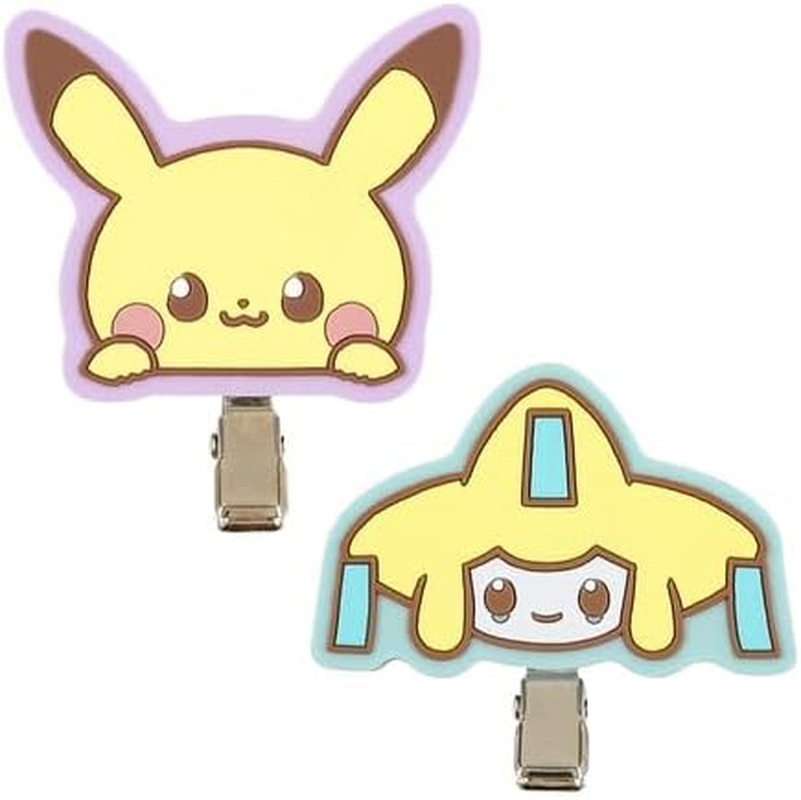 Poke Piece Rubber Hair Clip Pikachu & Jirachi