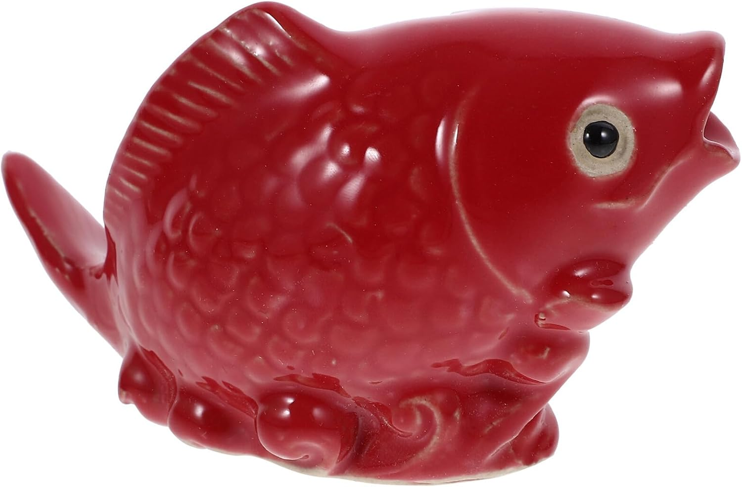 Gadpiparty Ceramic Carp Statue Garden Decor Retro Fish Fountain Nozzle Outdoor Water Spray Sprinkler for Backyard Courtyard Lawn Terraces image number 1