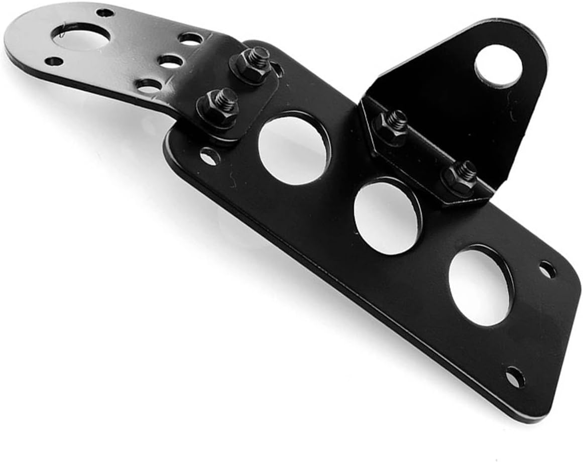 Motorcycle Brake Tail Light License Plate Side Mount Metal Bracket, Aluminum Alloy, Mounting image number 2