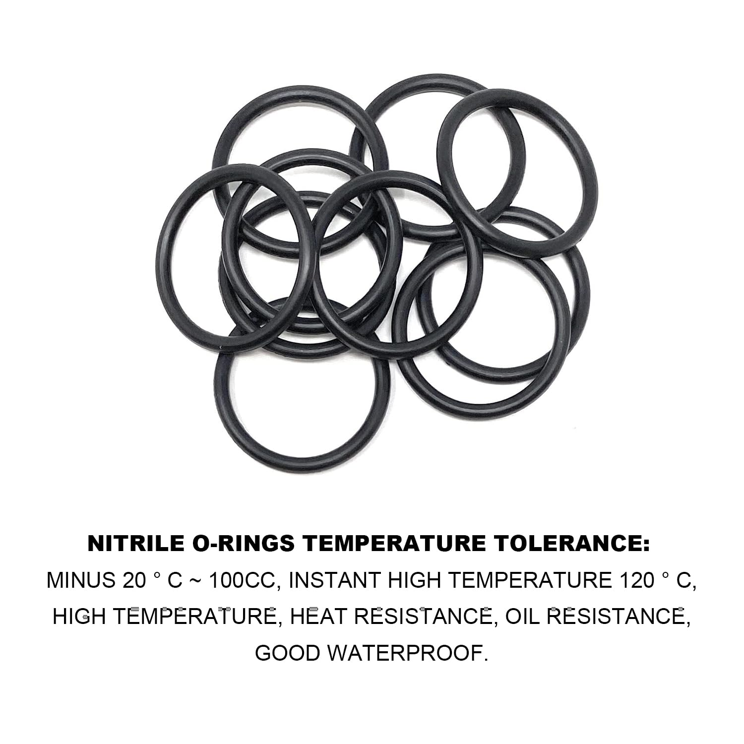 Lyfengdeam 10Pcs Nitrile Rubber O-Rings, 32Mm OD 25Mm ID 3.5Mm Width Rubber Washers Spacer O-Rings Gasket Kit