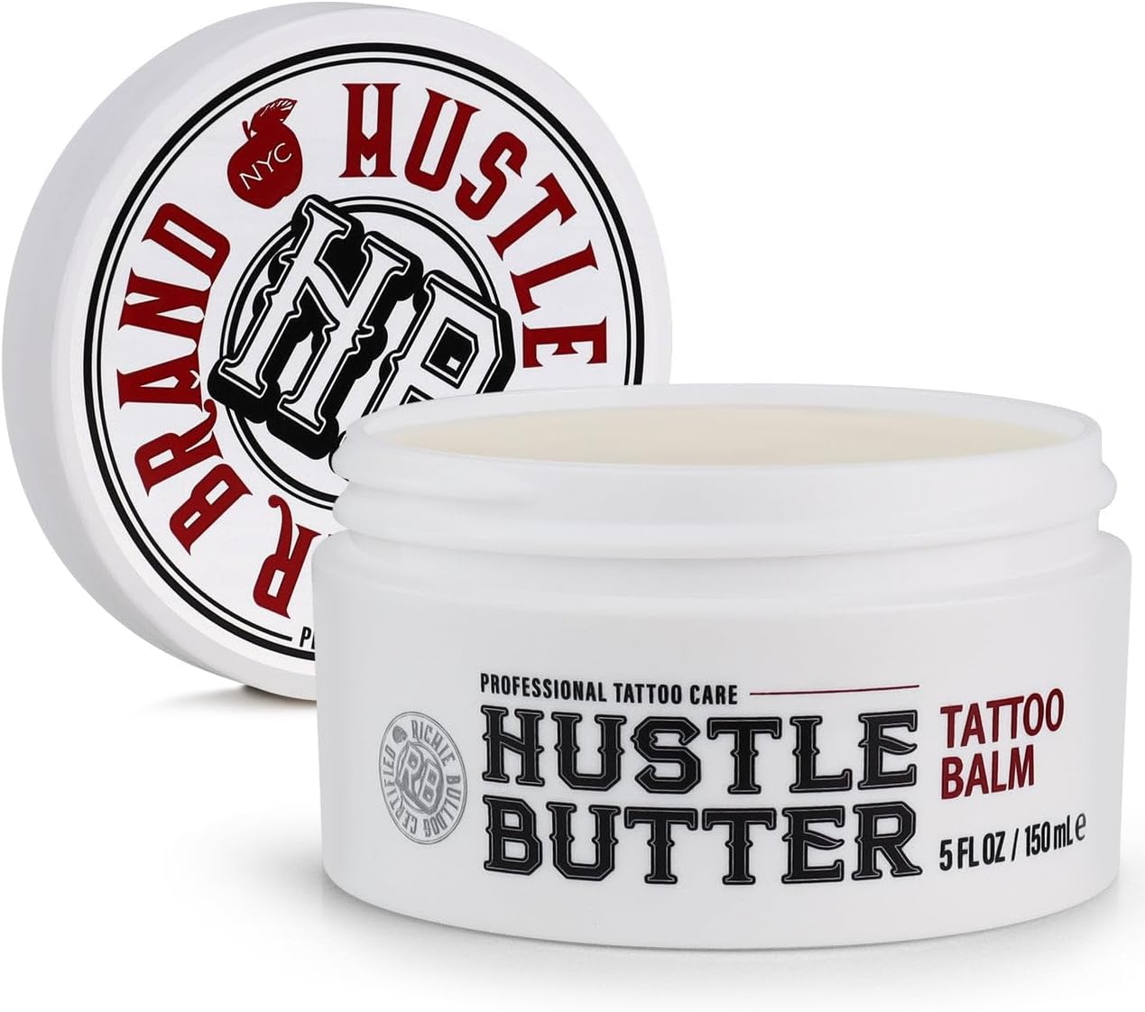 2 X Hustle Butter Deluxe 5 Oz 150 Ml Tattoo Care Aftercare Tattoo Cream image number 1