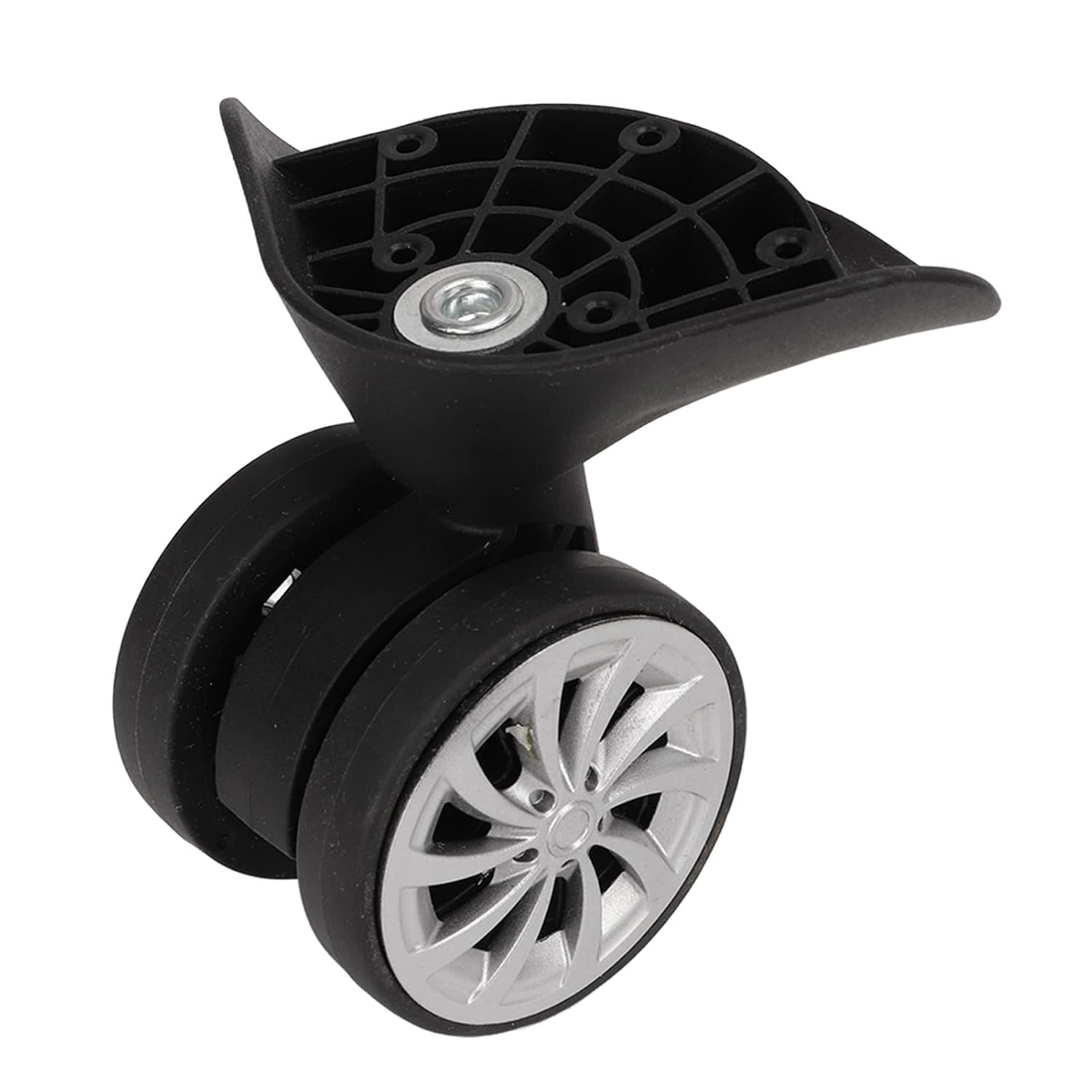 Luggage Caster Wheels, One Pair Suitcase Casters Nylon Black Luggage Wheels for Replacement Upgrade Travel 279G